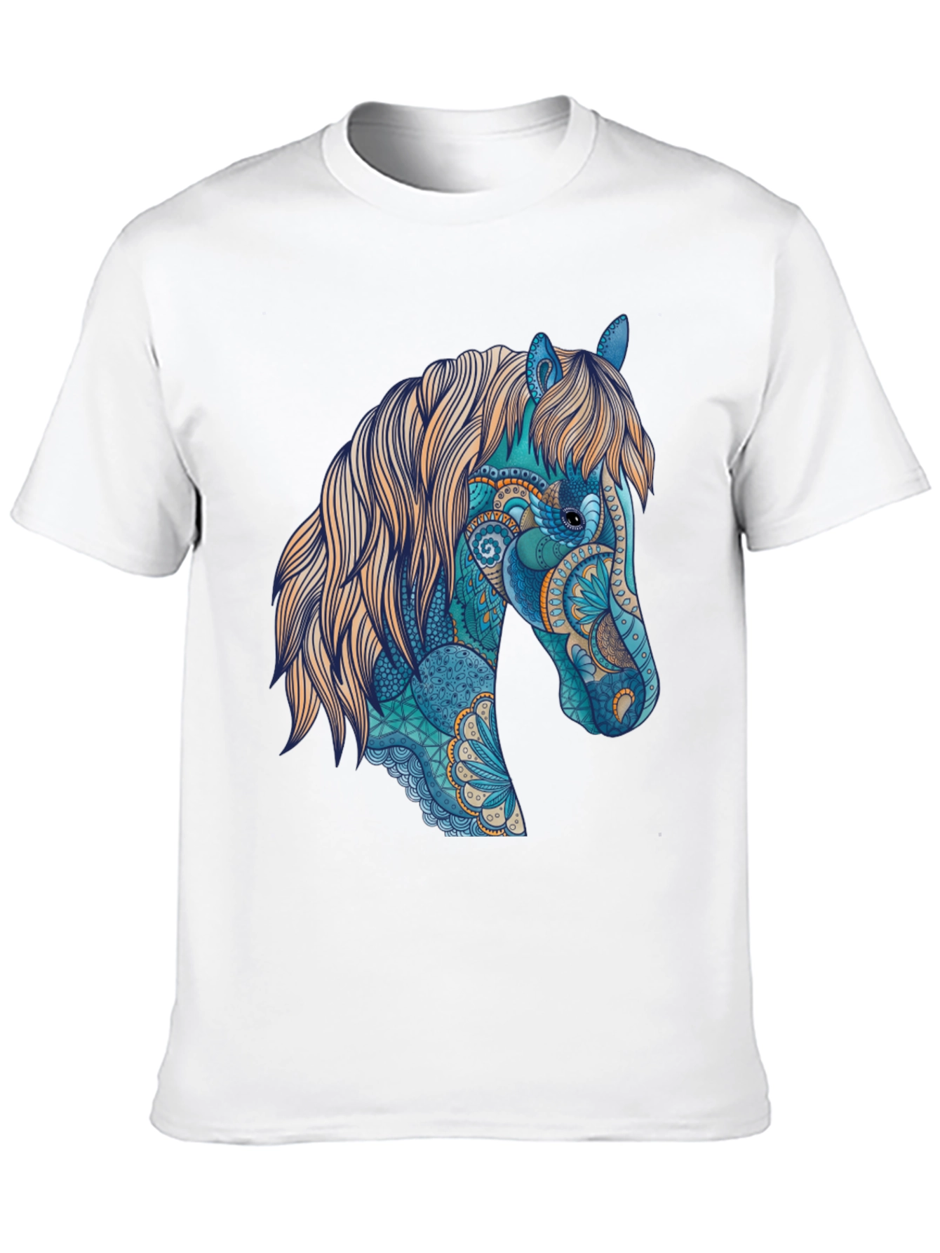 Black Horse Art Graphic T-Shirt - Unique Design view 10