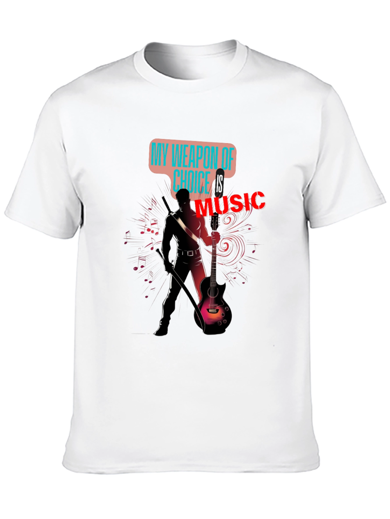 Black Music is My Weapon T-Shirt view 10