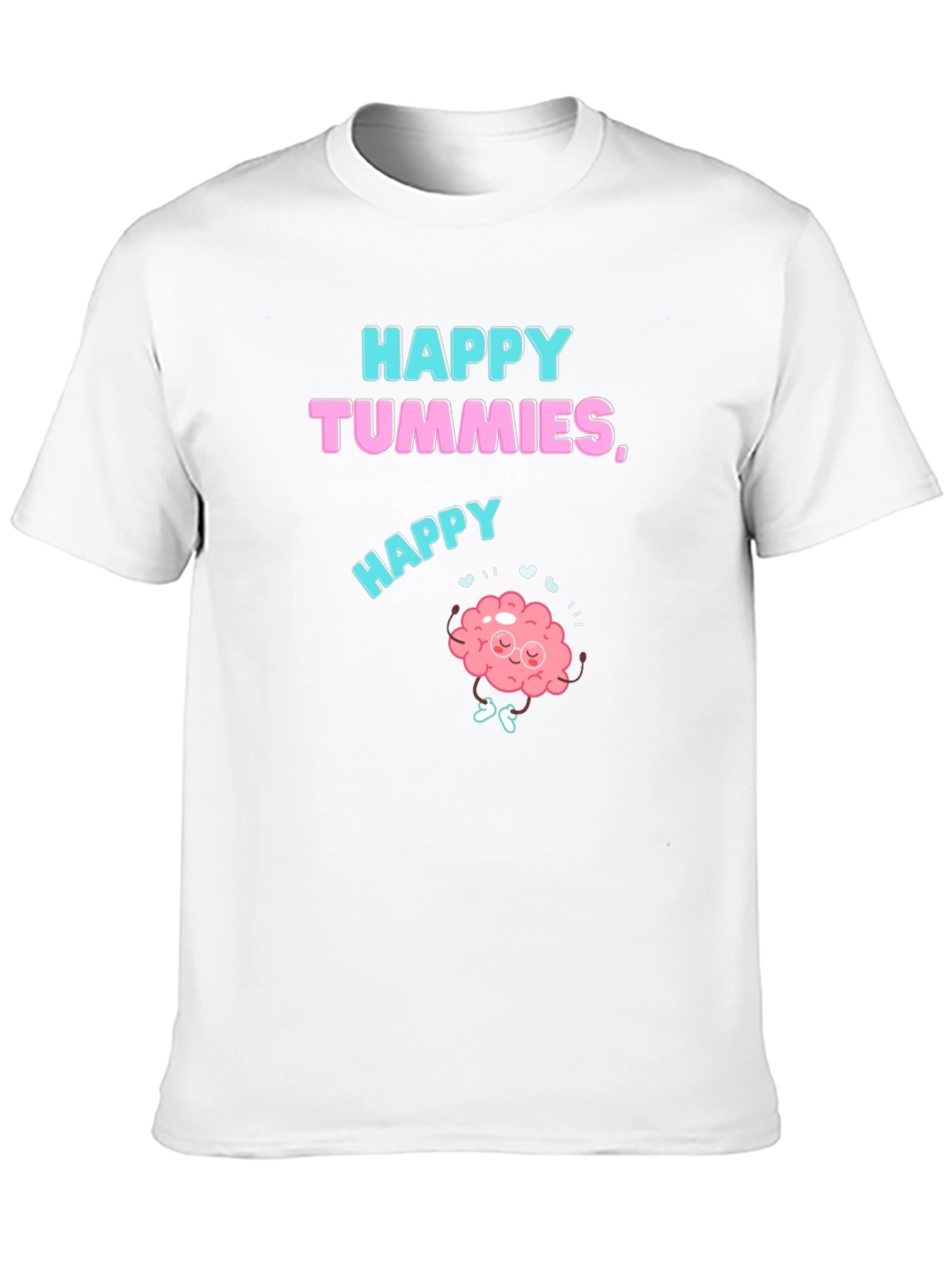 Black Happy Tummies Graphic T-Shirt view 10