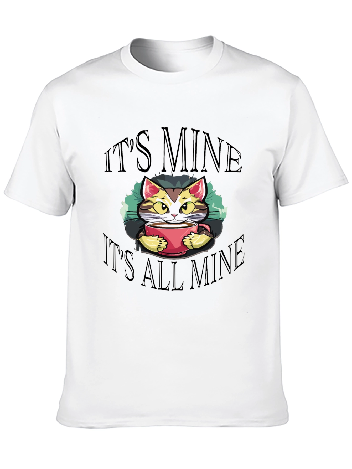 Black It's Mine T-Shirt - Cat Lover Tee view 10