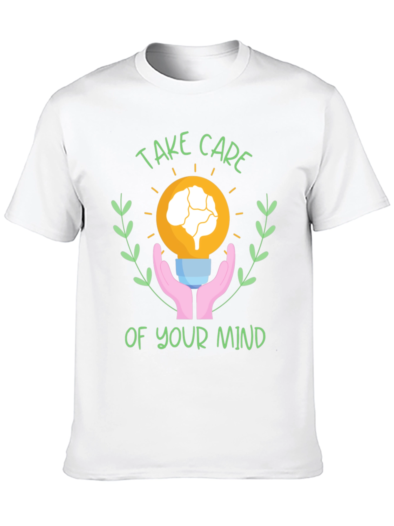 Black Take Care of Your Mind T-Shirt - Mental Health Awareness view 10
