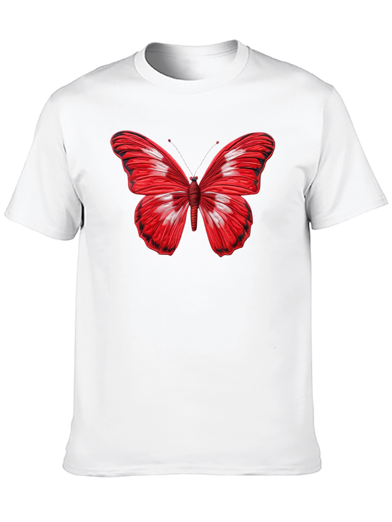 Black Butterfly Graphic Black T-Shirt - Stylish Men's Tee view 10