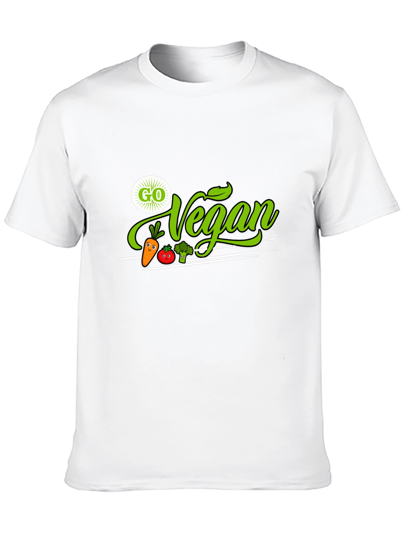 Black Go Vegan T-Shirt - Plant-Based Lifestyle Tee view 10