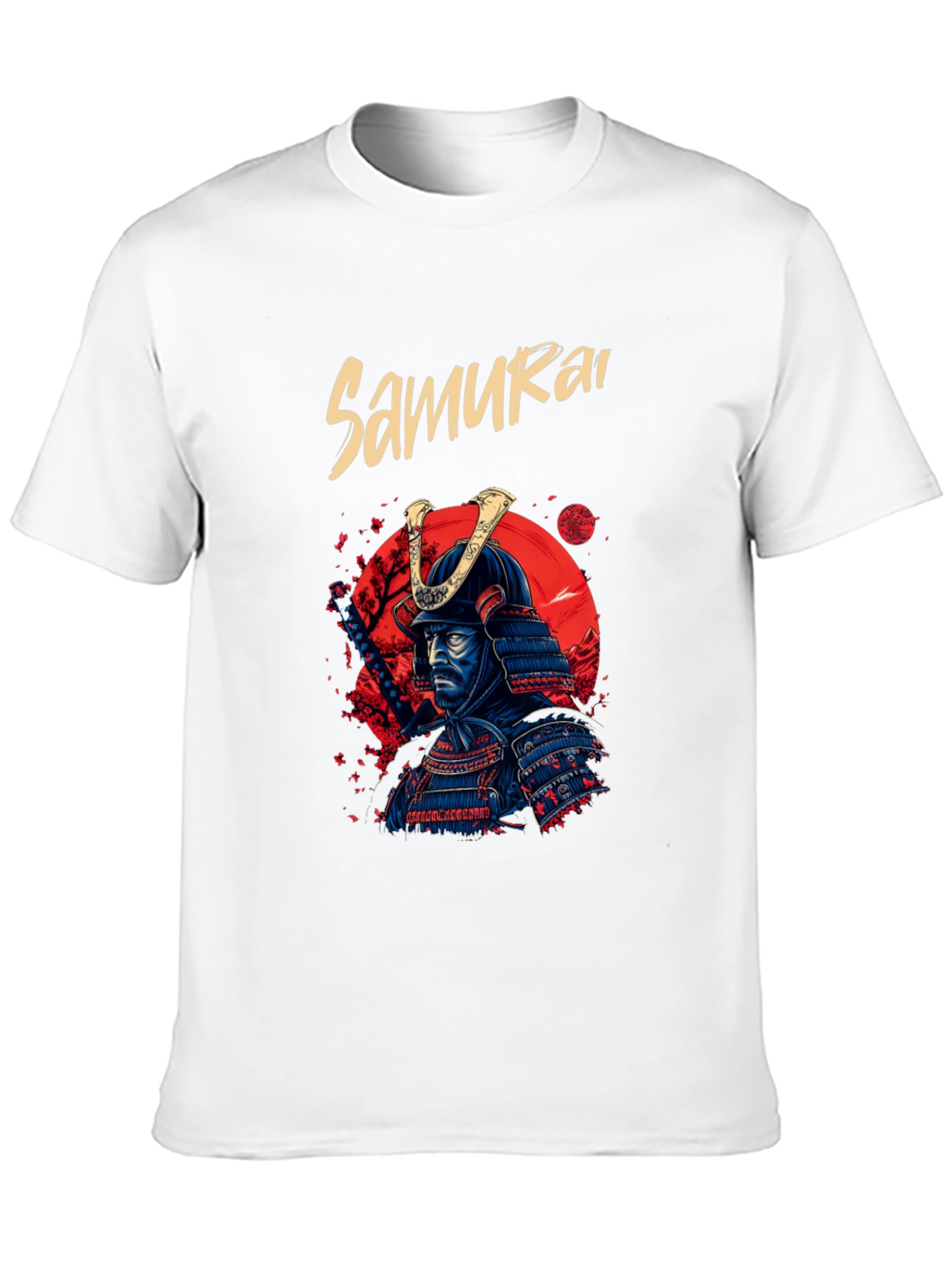 Black Samurai Warrior T-Shirt - Cool Graphic Tee view 10