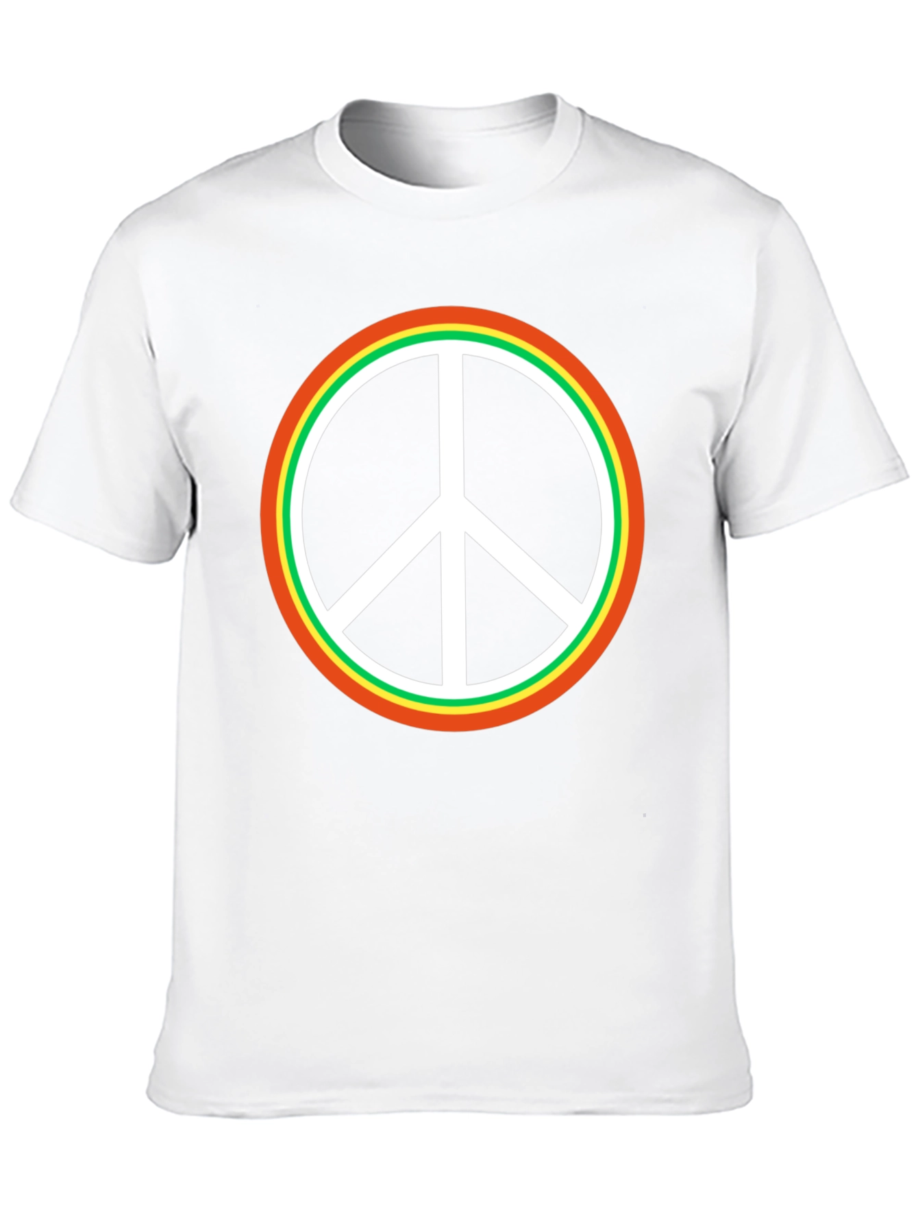Black Peace Sign Black T-Shirt view 10