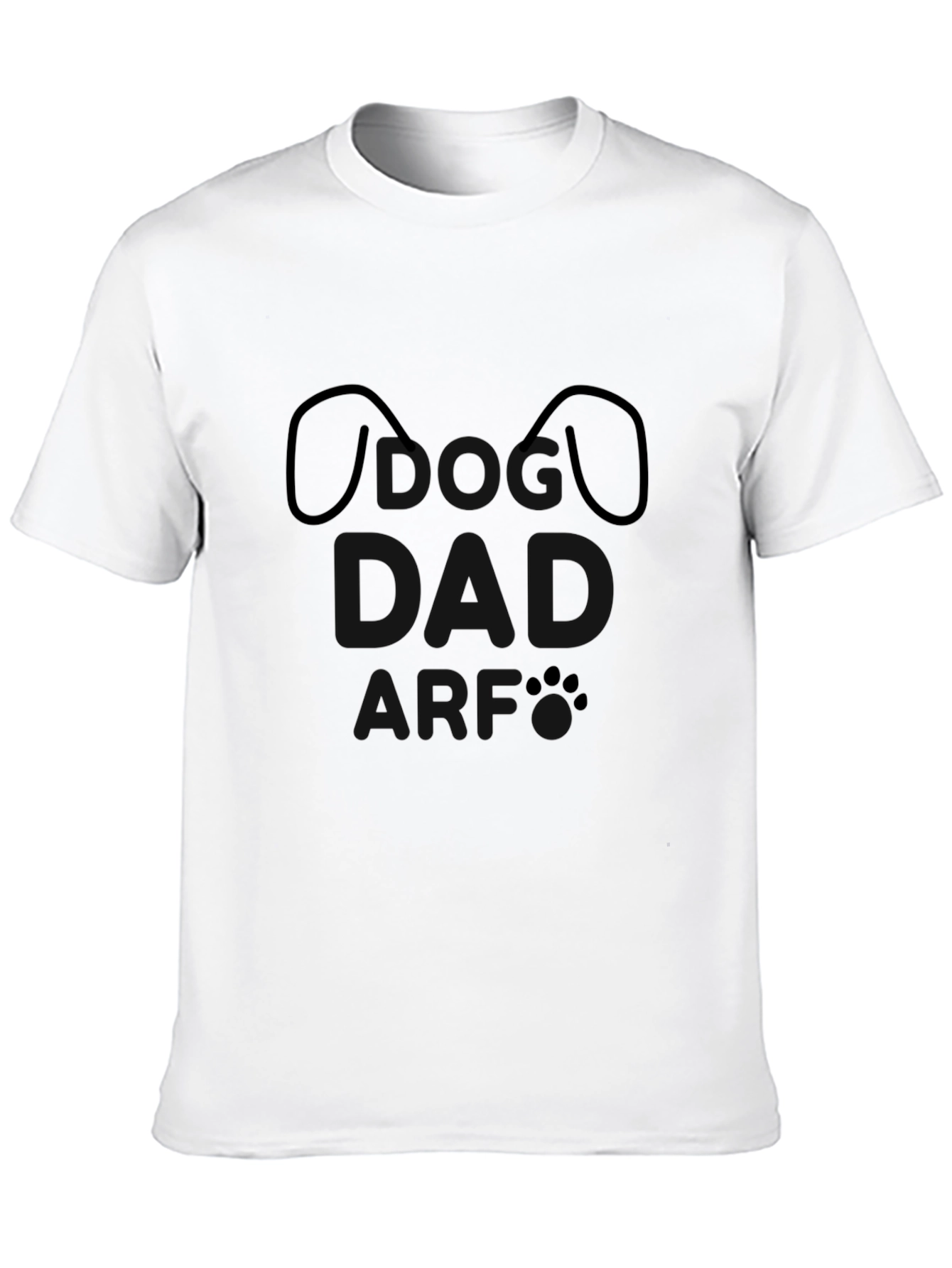 Black Dog Lover T-Shirt - Minimalist Pet Paw Design view 10
