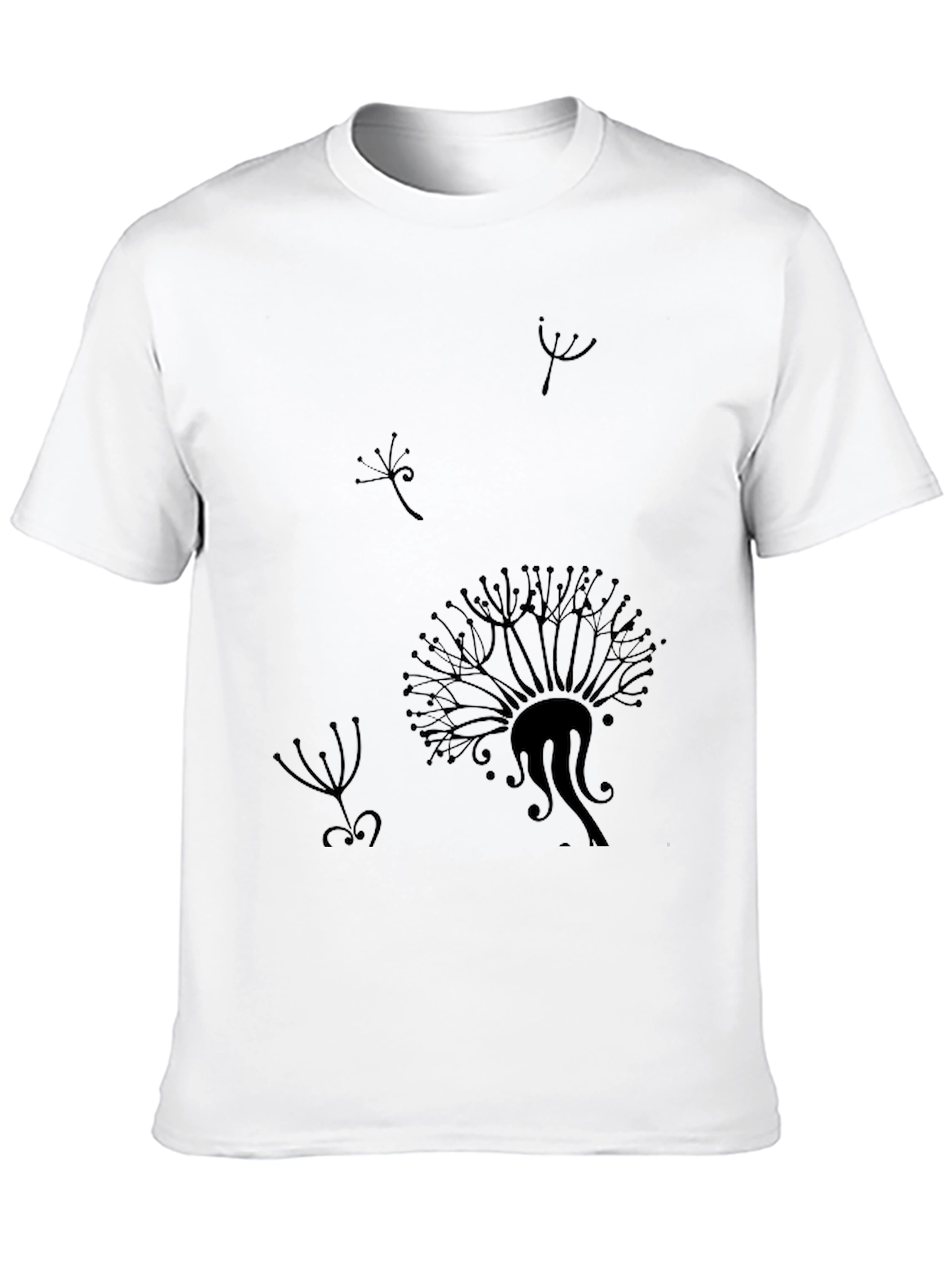 Black Black Dandelion Graphic Tee view 10