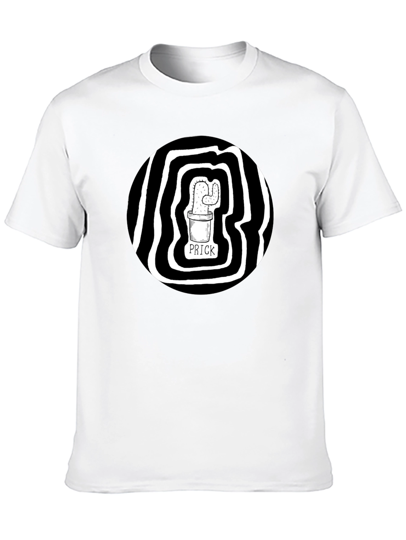 Black Prick Cactus Graphic T-Shirt - Black Cotton Tee view 10