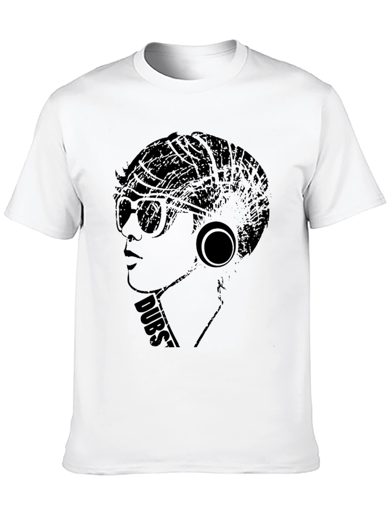 Black Dubstep Style Graphic Tee - Cool Black Shirt view 10