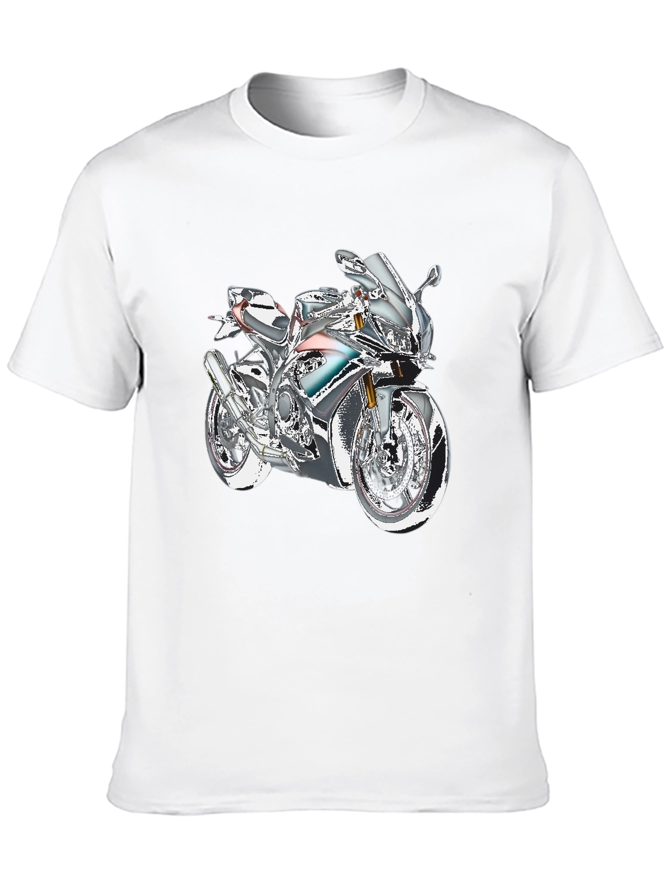 Black Motorcycle Graphic Tee - Ride in Style view 10
