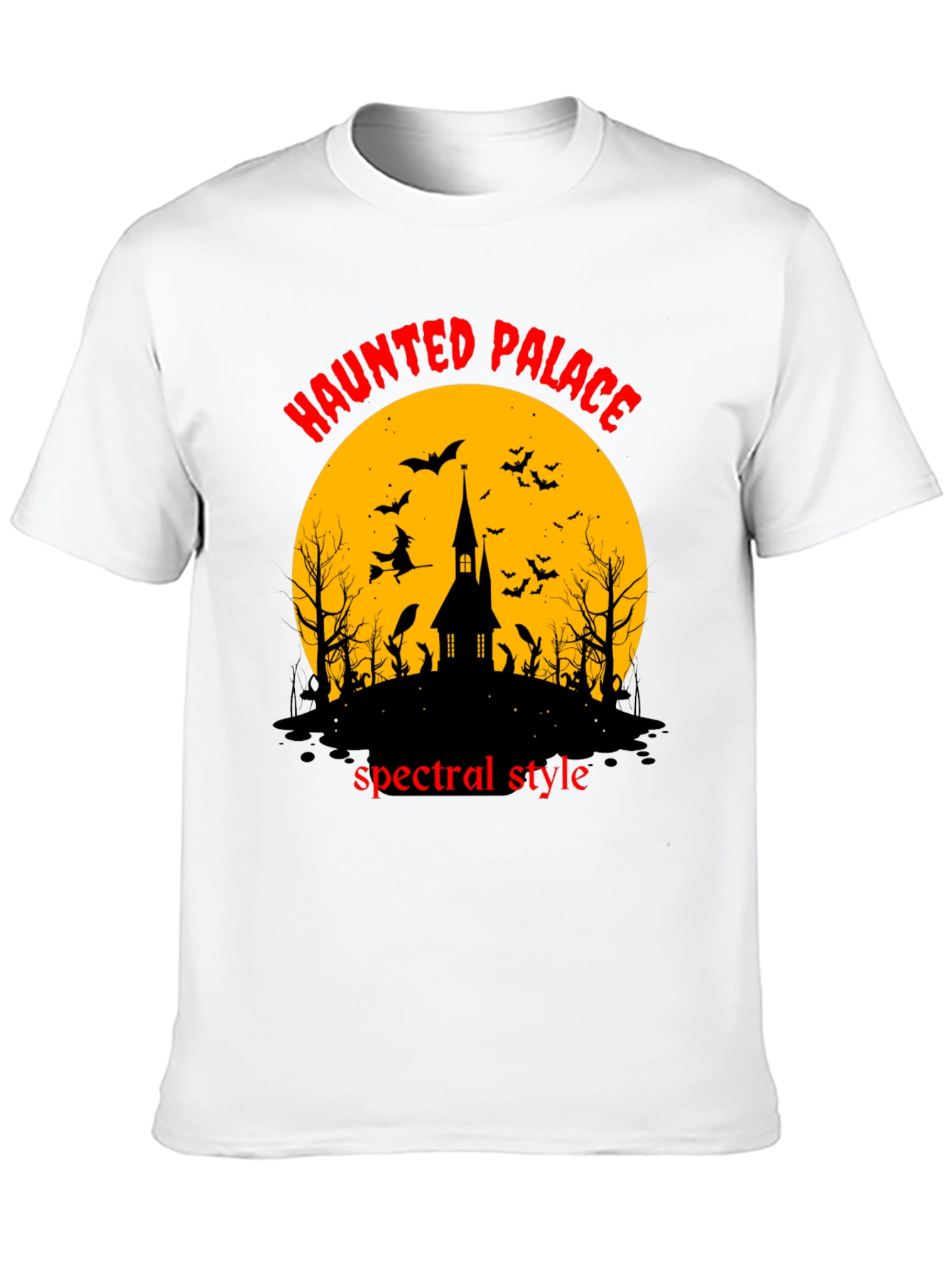 Black Haunted Palace Spectral Style Black T-Shirt view 10