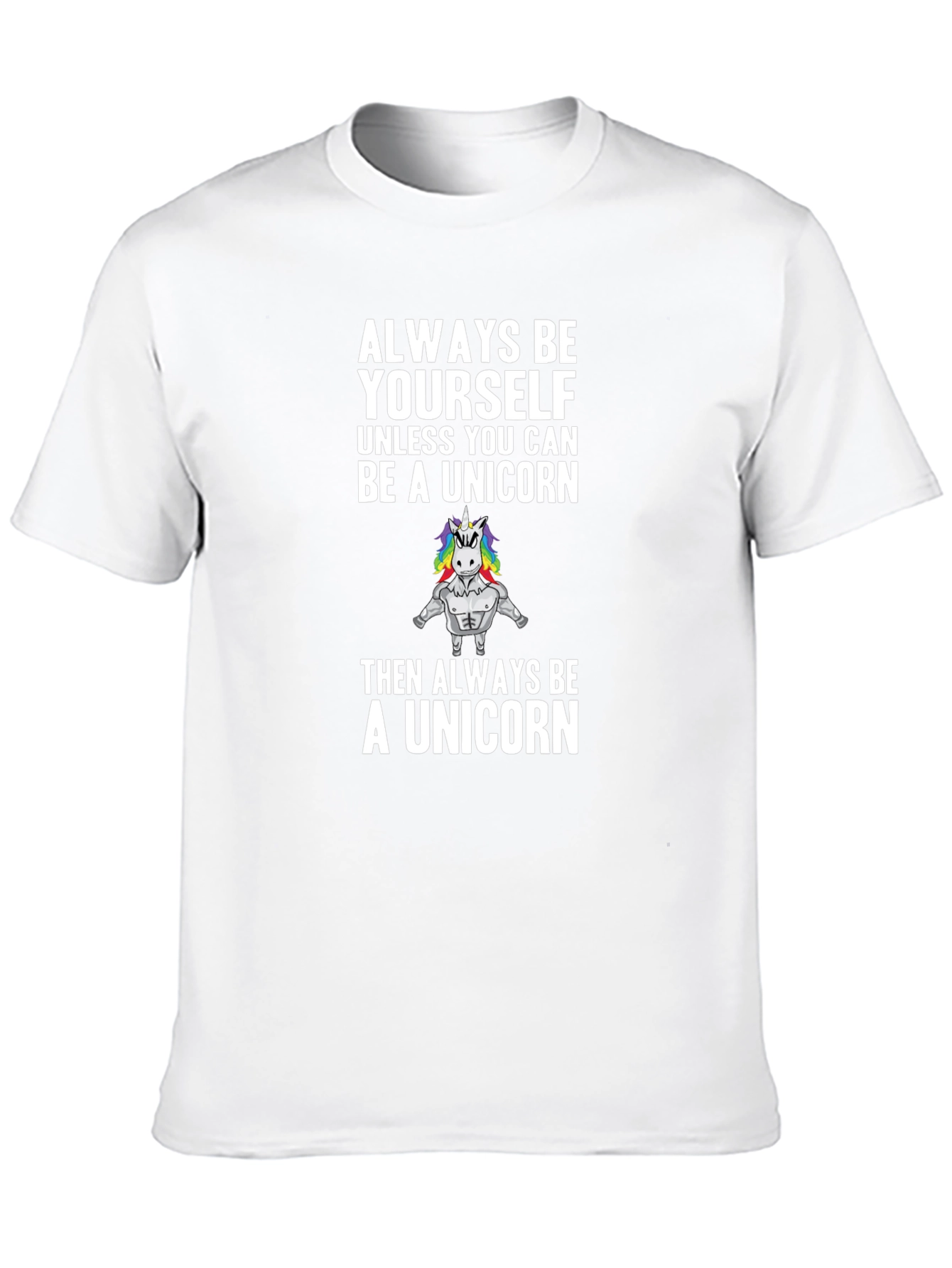 Black Always Be a Unicorn Men's Graphic Tee view 10