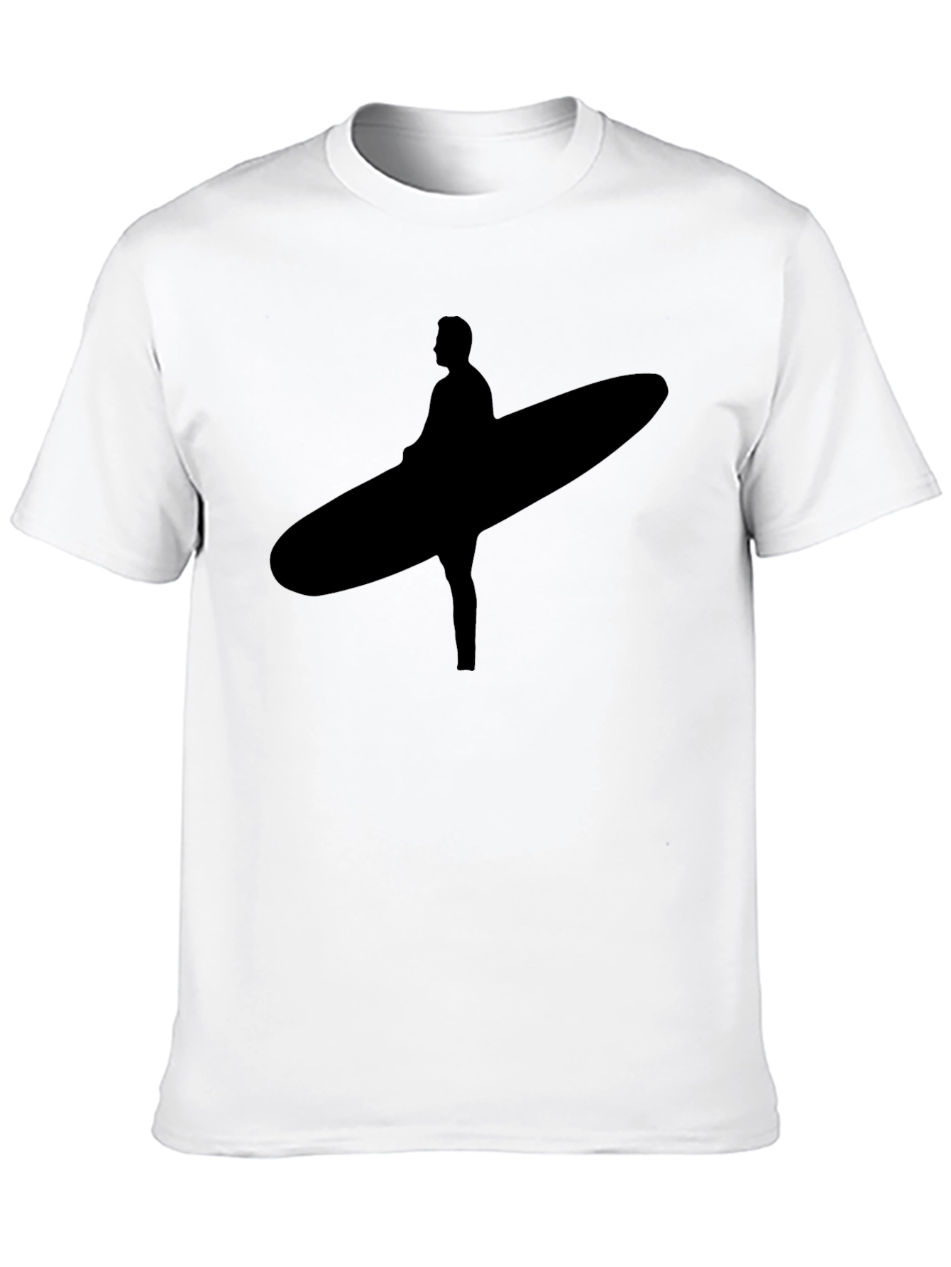 Black Surfer Silhouette Black Tee view 10