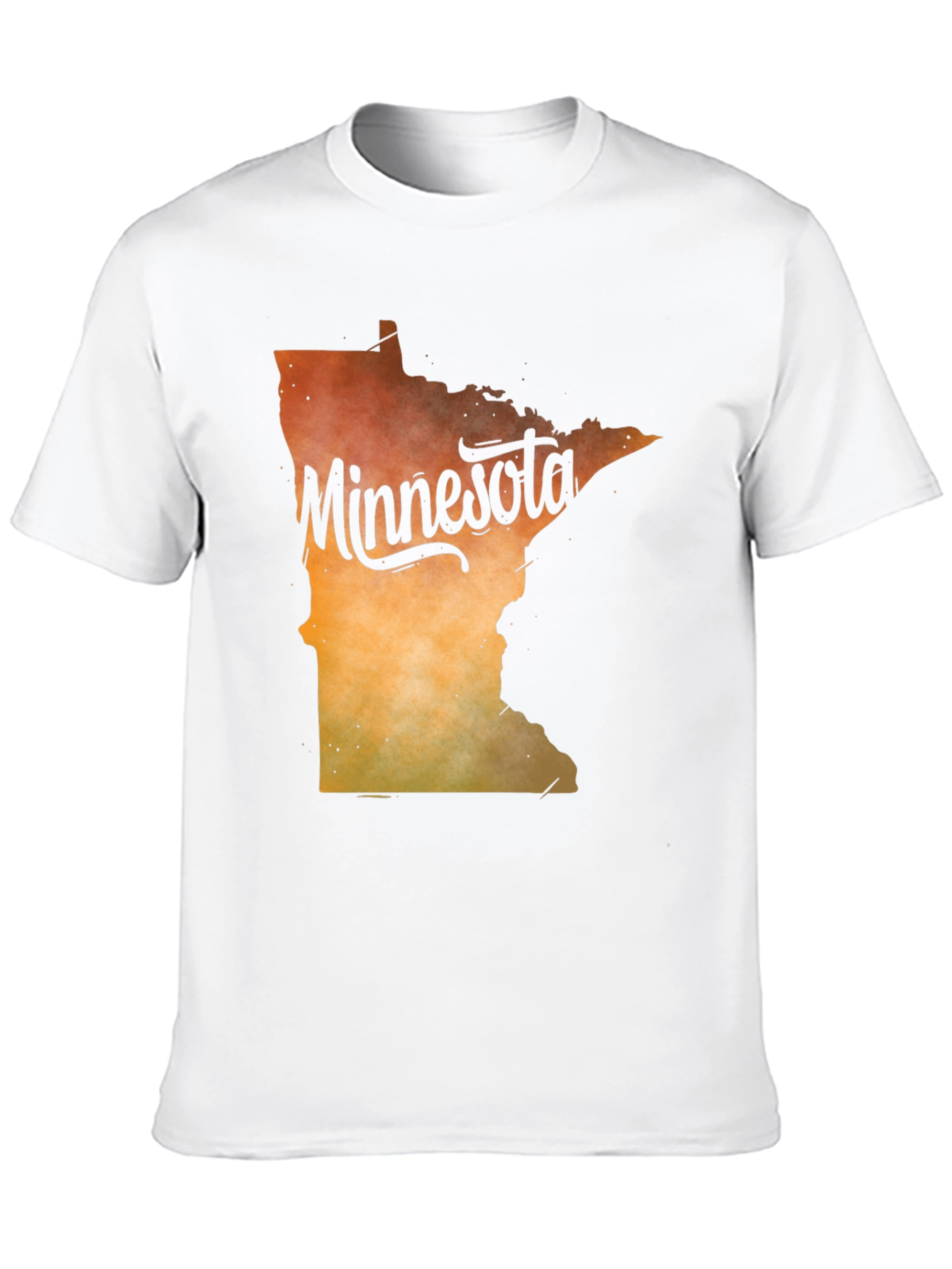 Black Minnesota State Outline Graphic T-Shirt view 10