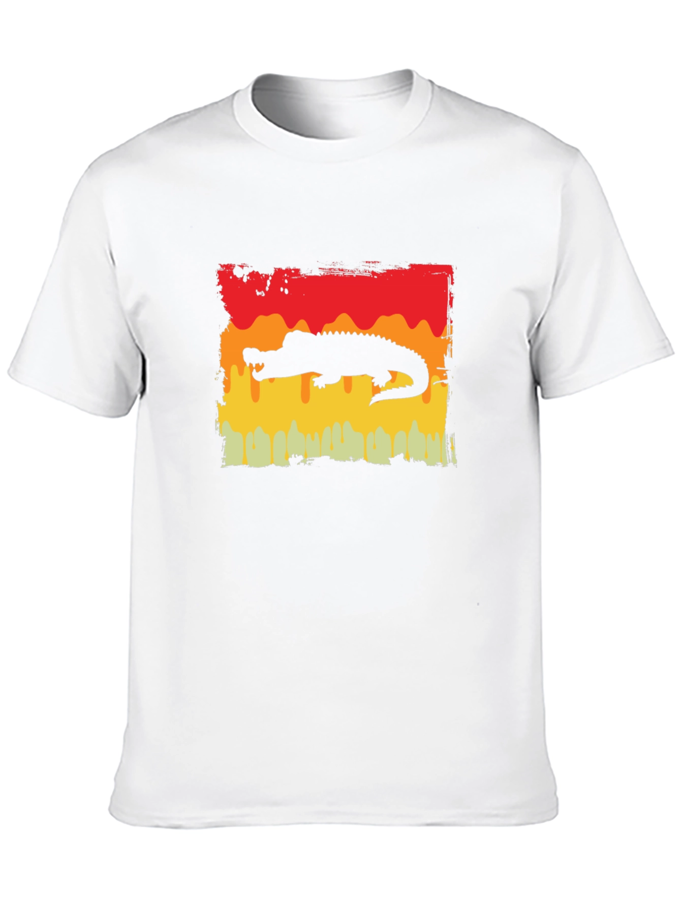 Black Retro Alligator Graphic Tee - Cool Gator Design view 10