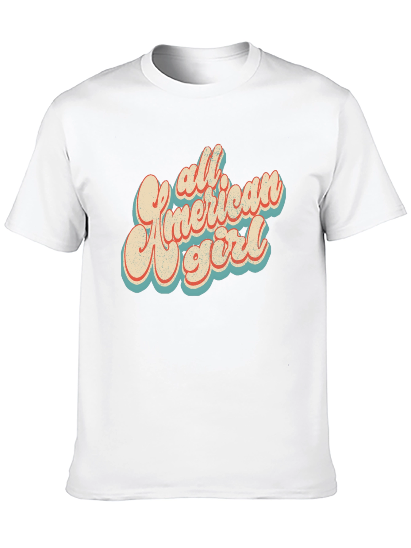 All American Girl Retro T-Shirt - 10