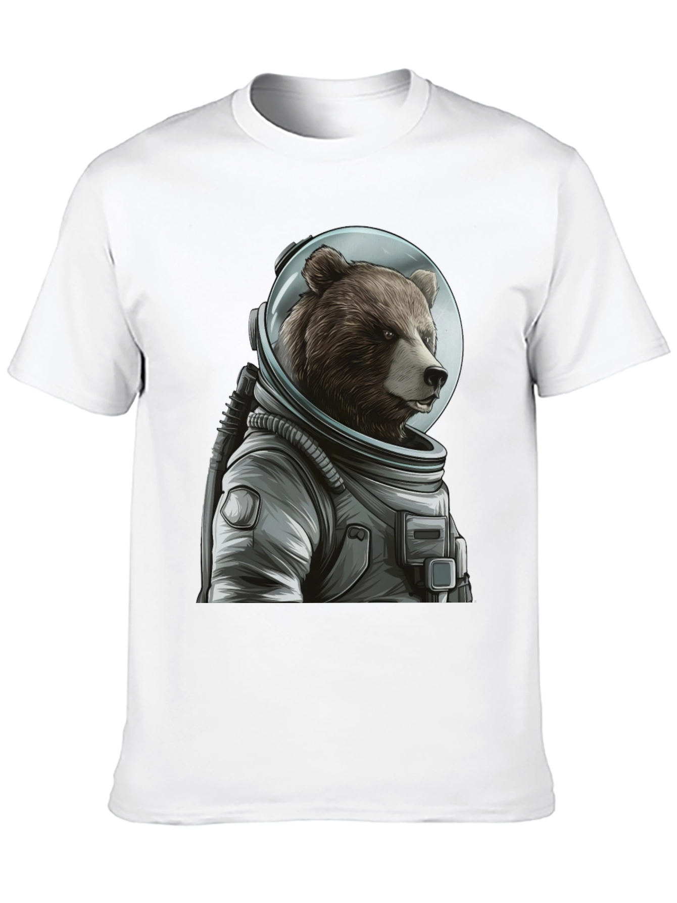 Black Bear Astronaut Graphic T-Shirt - Space Explorer view 10