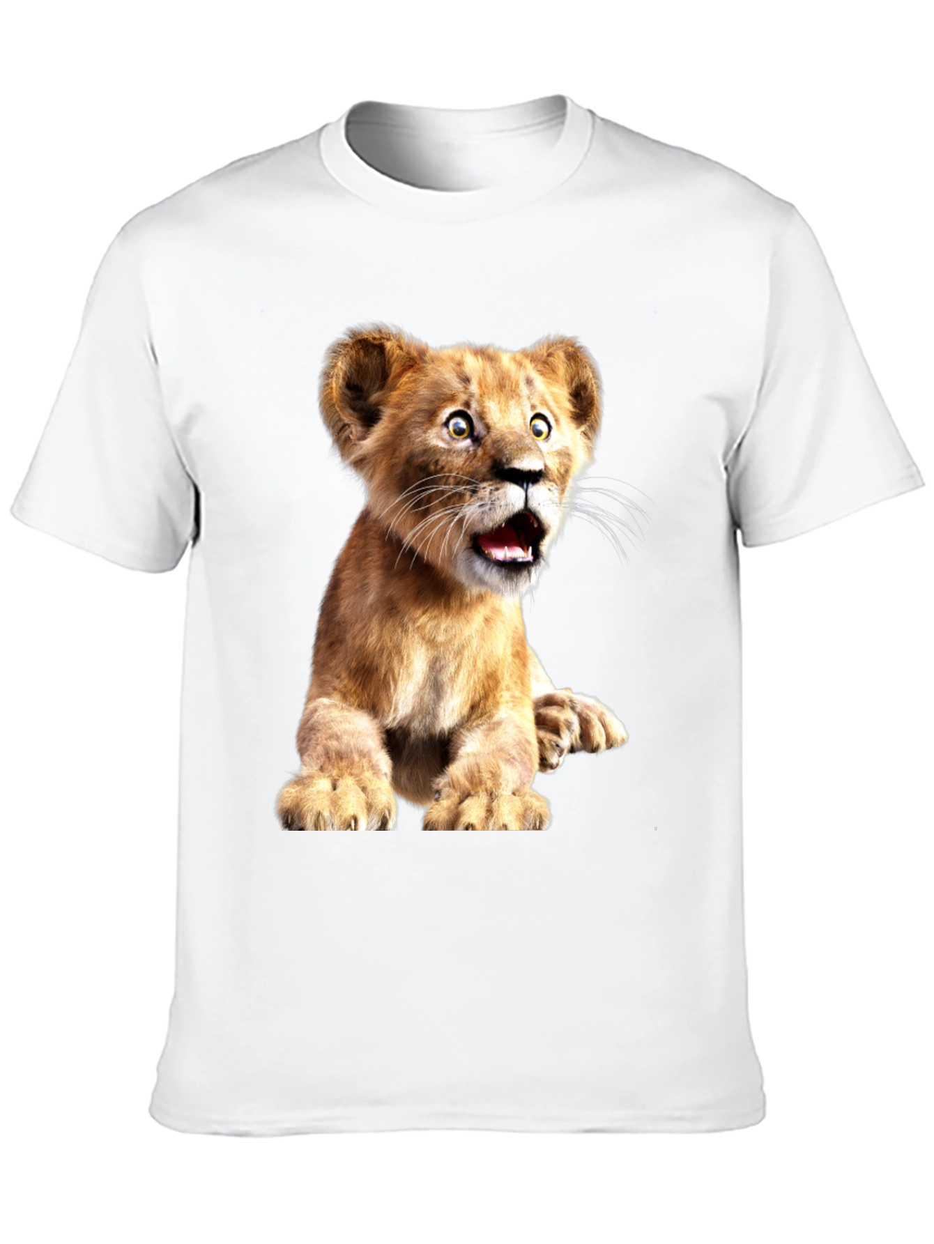 Black Lion Cub Graphic Tee - Soft Cotton Blend view 10