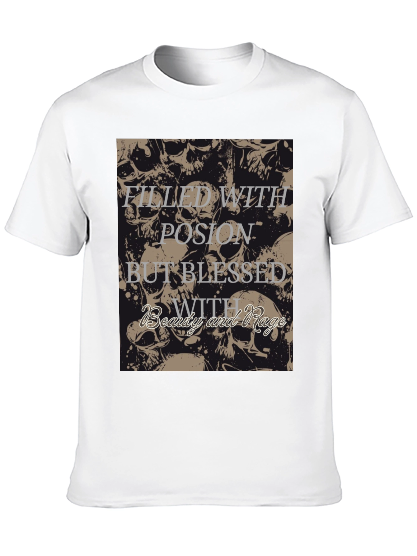 Skull Filled With Rage T-Shirt - 10