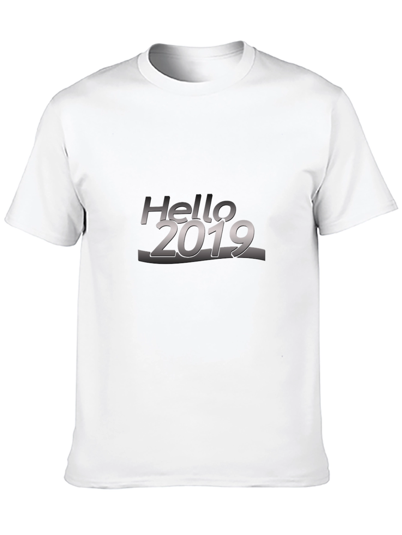 Black Hello 2019 Black T-Shirt view 10