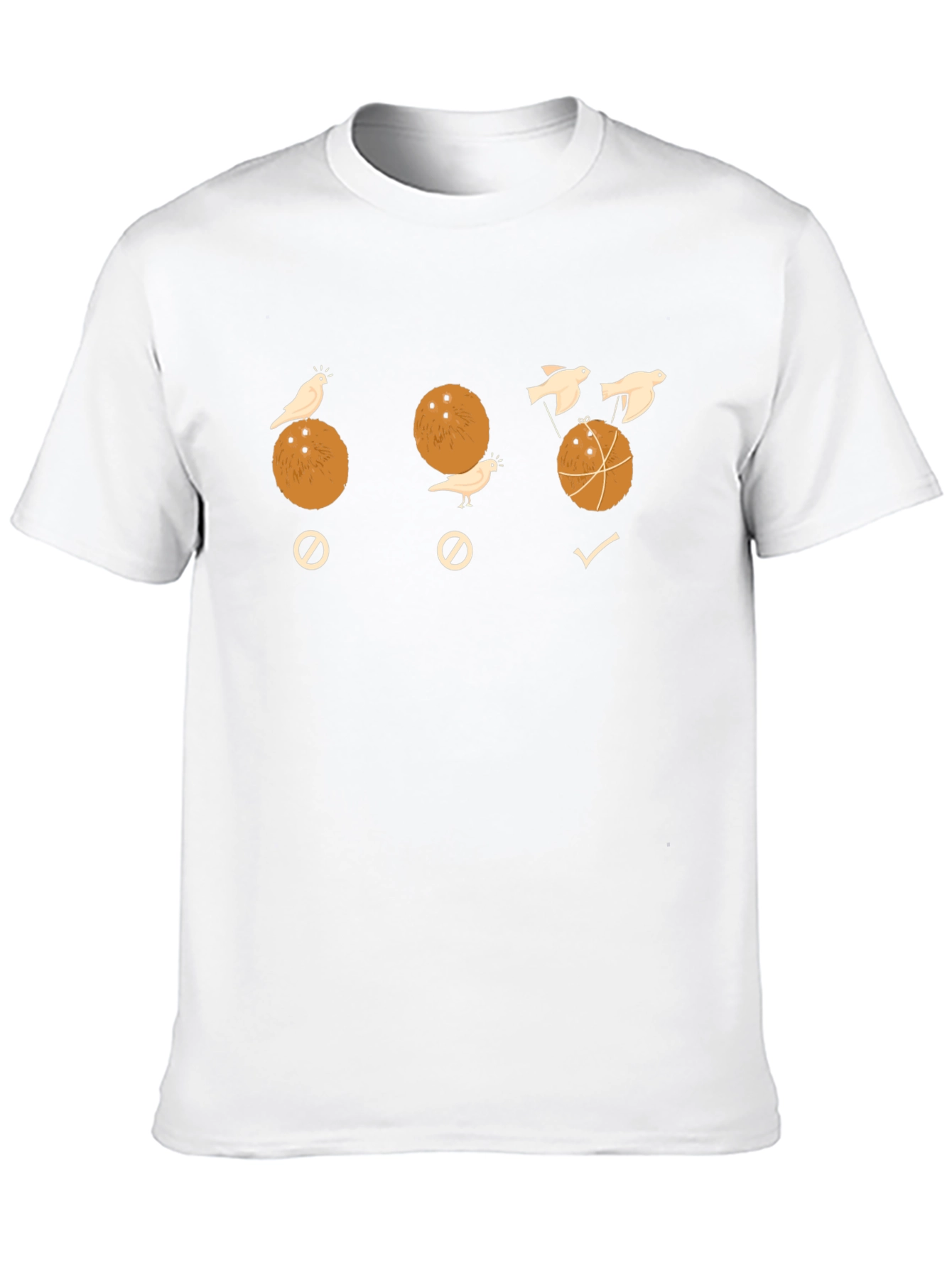 Black Coconut Birds Humor T-Shirt view 10