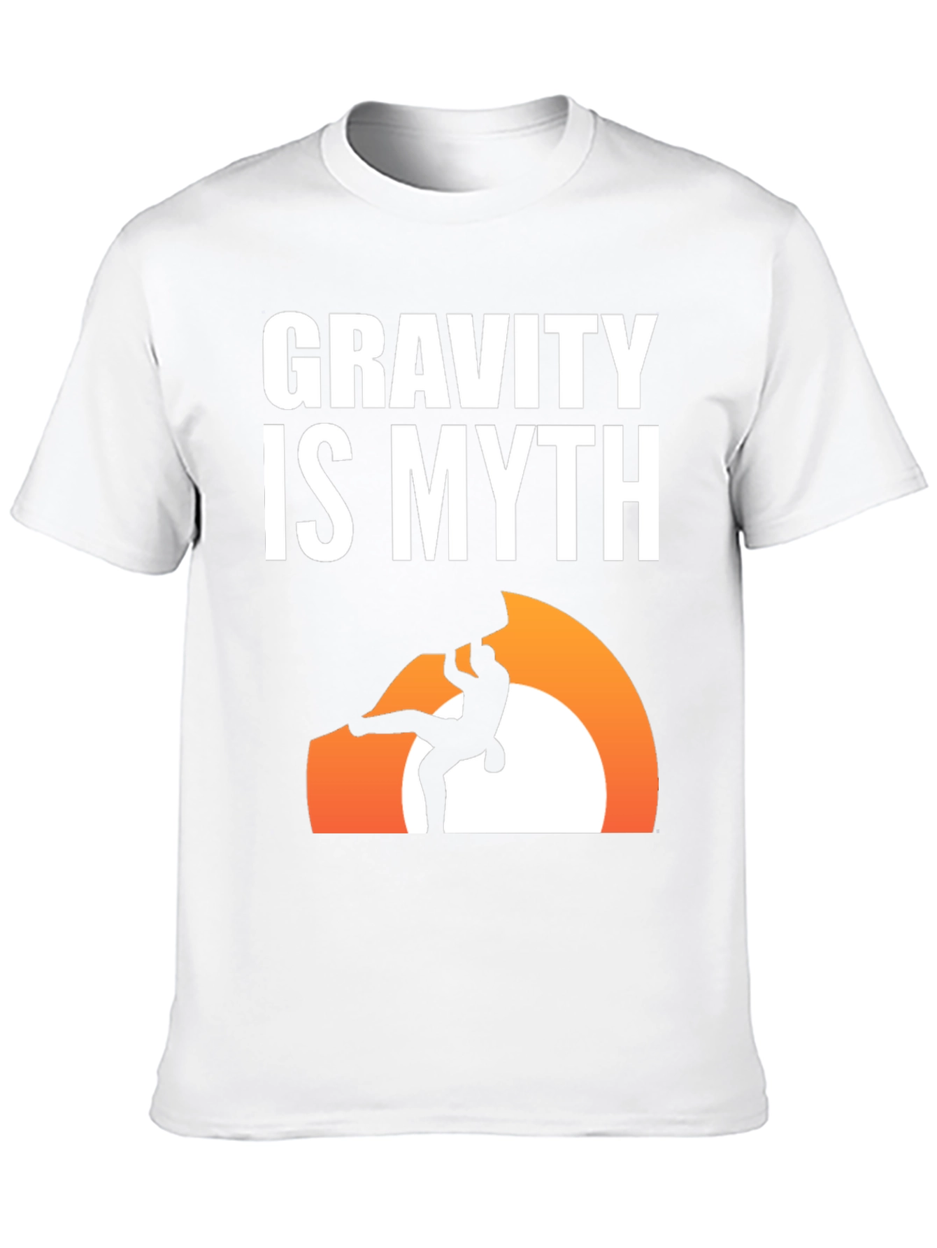 Black Gravity is Myth T-Shirt - Rock Climbing Design view 10
