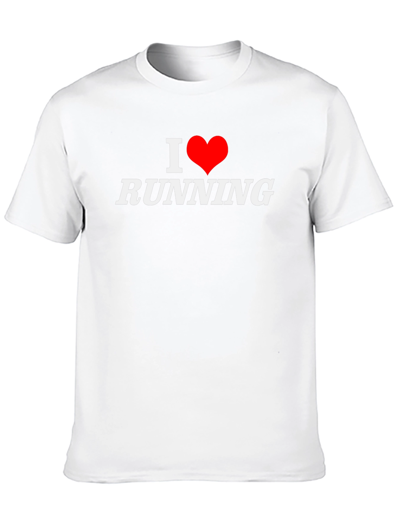 Black I Heart Running Black Cotton Tee view 10