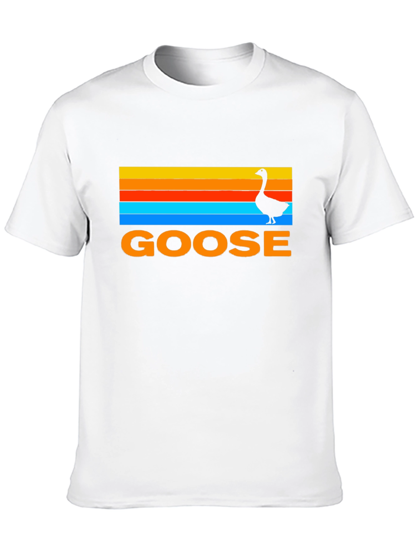 Black Retro Goose T-Shirt - Sunset Graphic Tee view 10