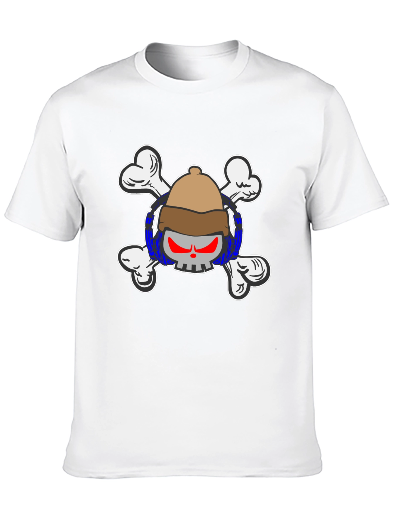 Black Skull & Crossbones T-Shirt - Pirate Design view 10