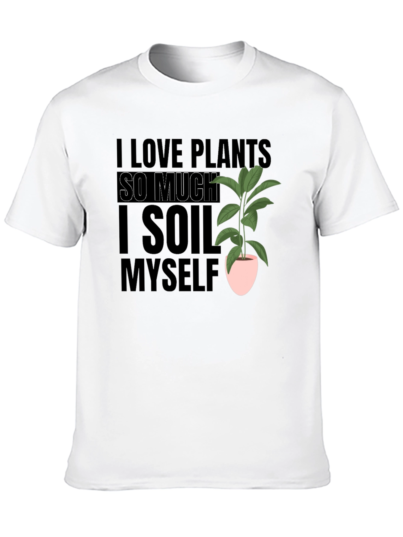 Black I Love Plants T-Shirt Funny Gardening Tee view 10