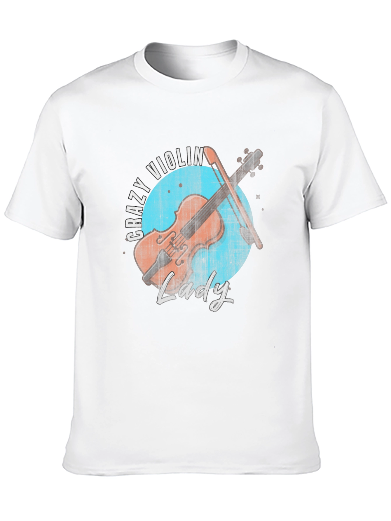 Crazy Violin Lady Graphic Tee - 10