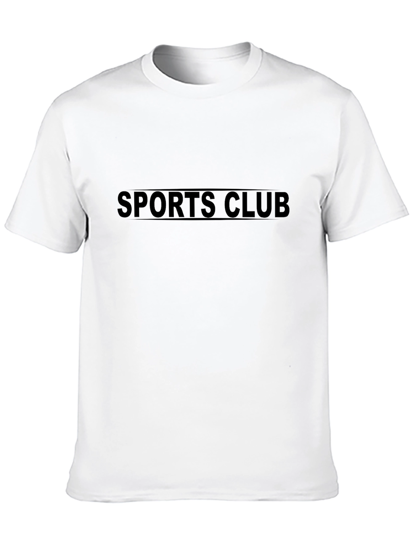 Black Men's Black Sports Club T-Shirt view 10