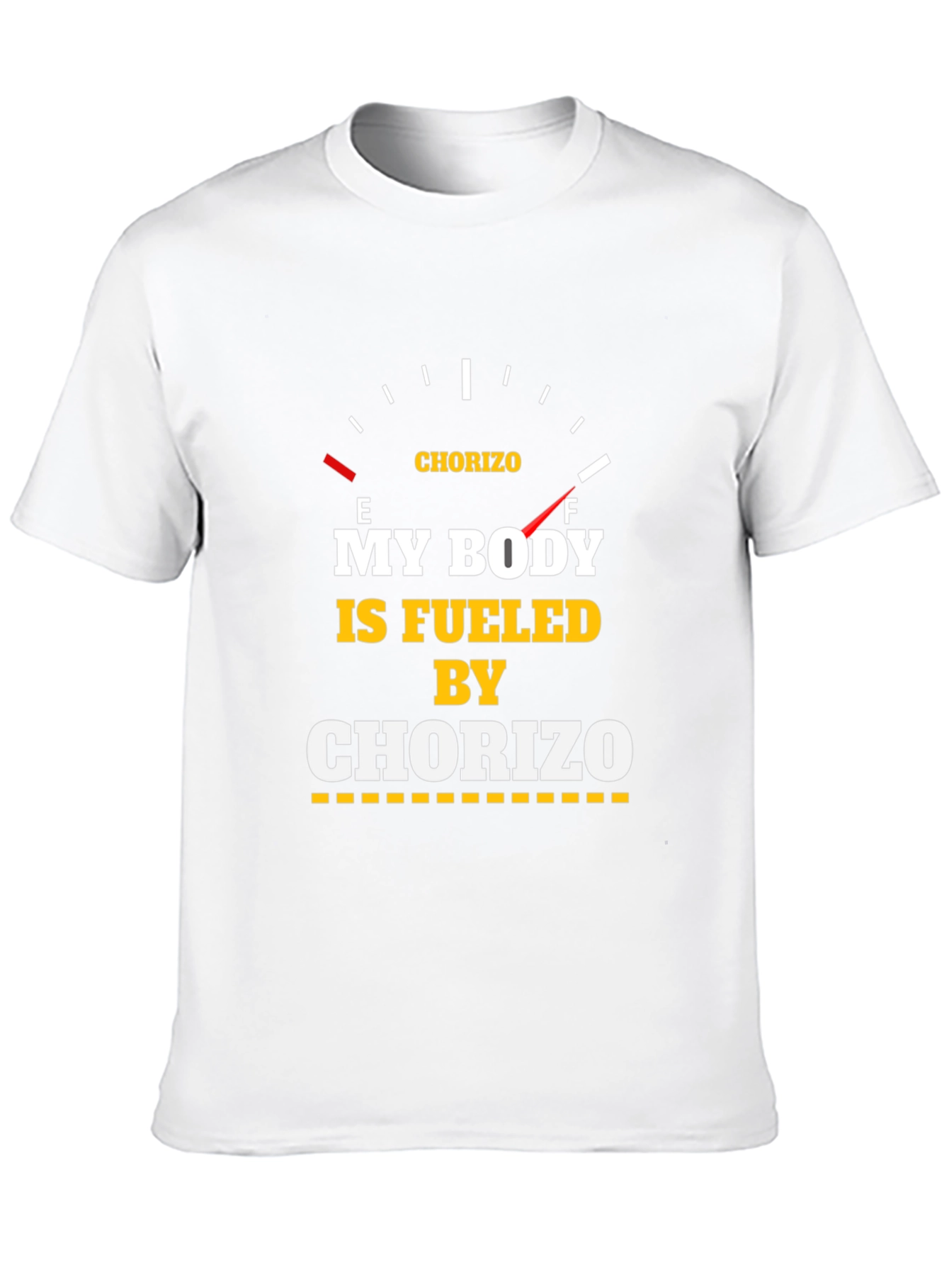 Black Fueled by Chorizo T-Shirt - Funny Foodie Tee view 10