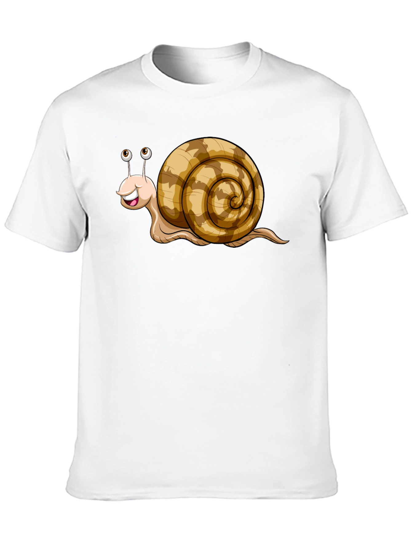 Black Cute Snail Cartoon Graphic Tee Shirt view 10