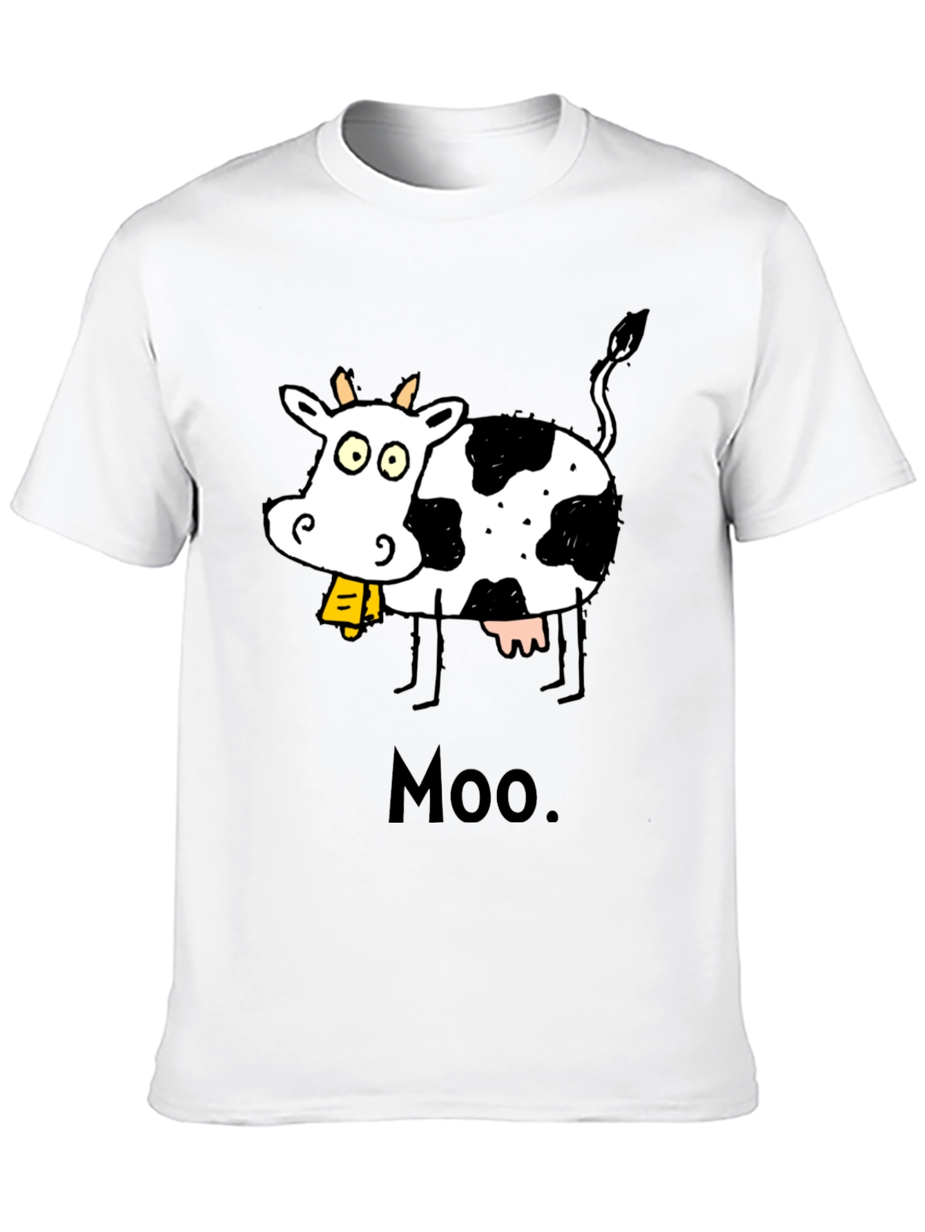 Black Moo Cow Graphic T-Shirt - Black view 10