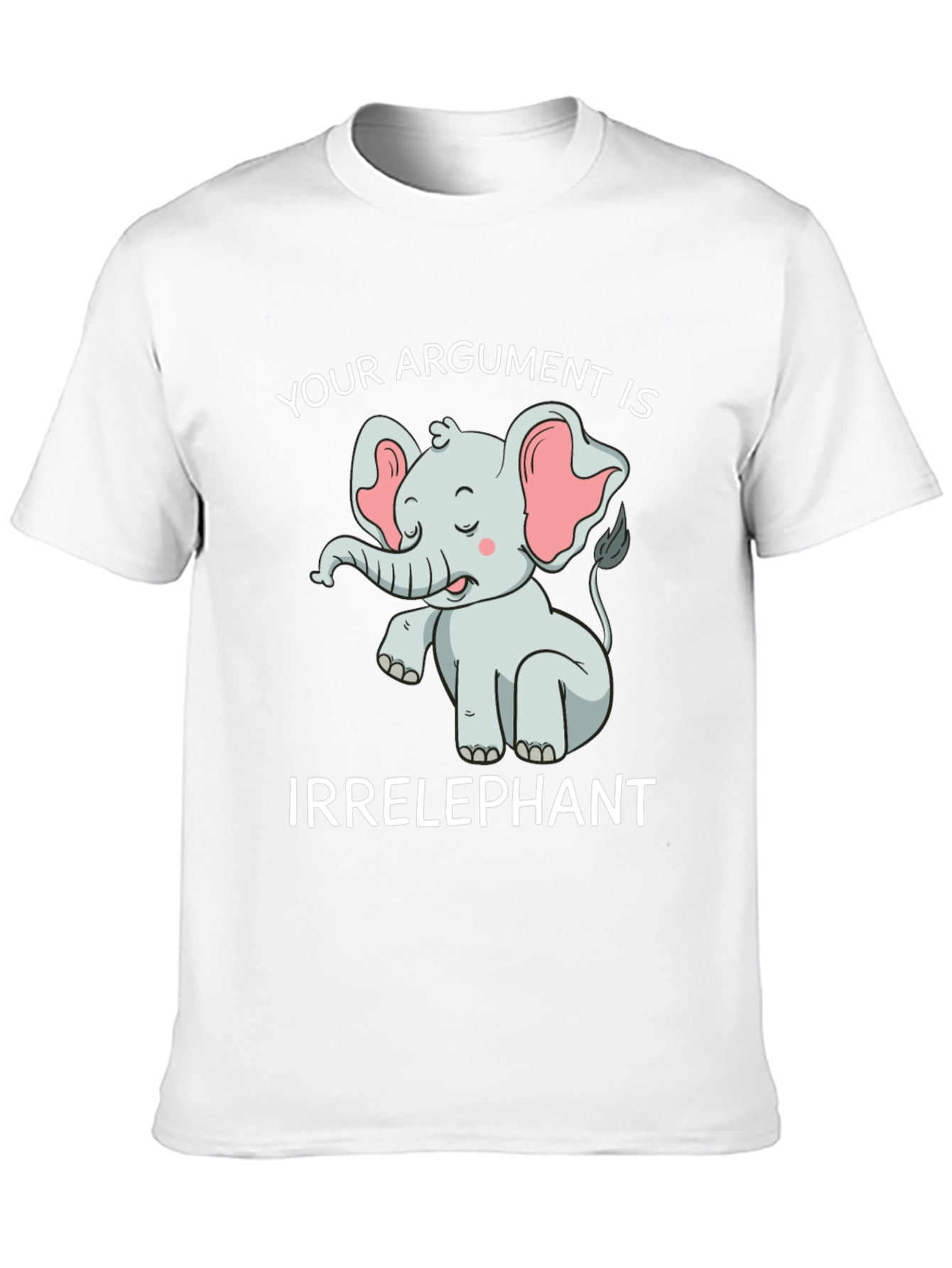 Black Irrelephant T-Shirt: Funny Elephant Argument Tee view 10