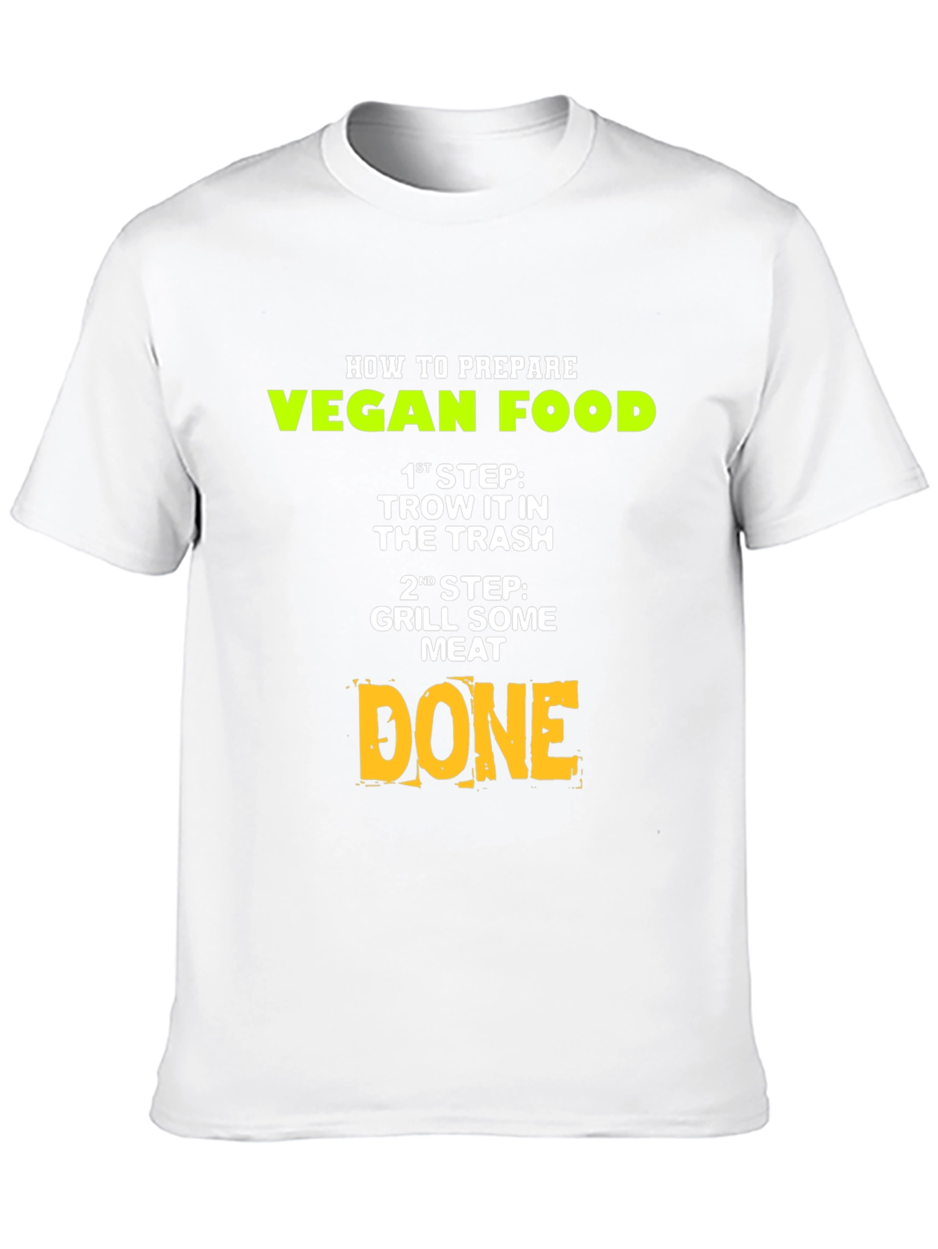 Black Funny Vegan T-Shirt: How to Prepare Vegan Food view 10