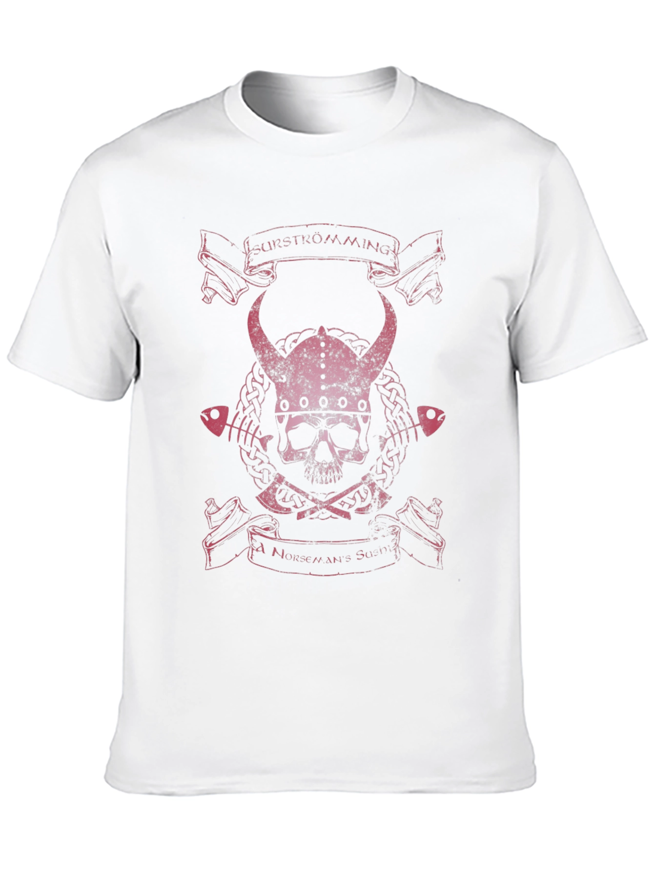 Black Viking Skull Graphic Tee view 10