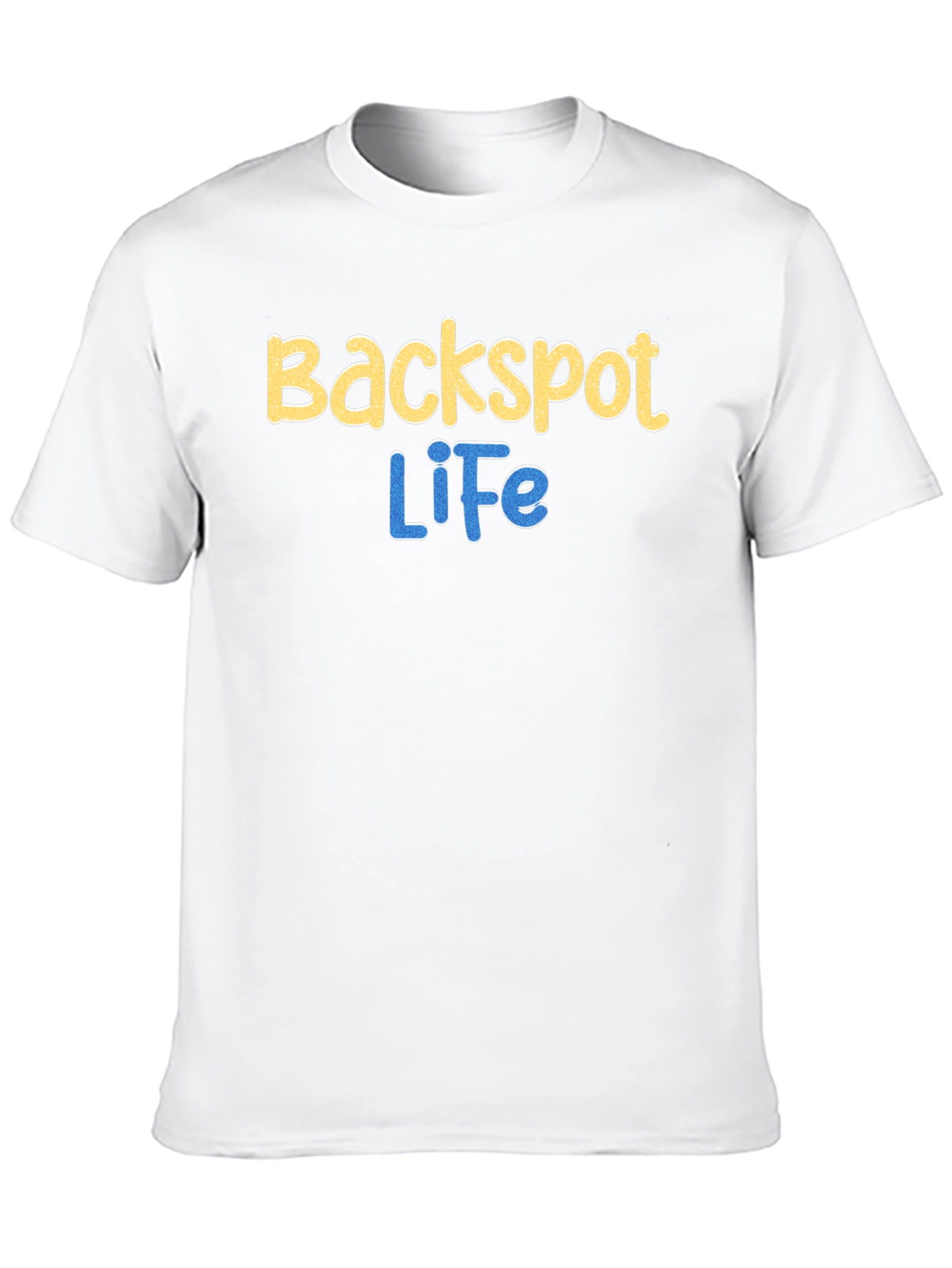 Black Backspot Life Graphic T-Shirt - Cool Casual Wear view 10