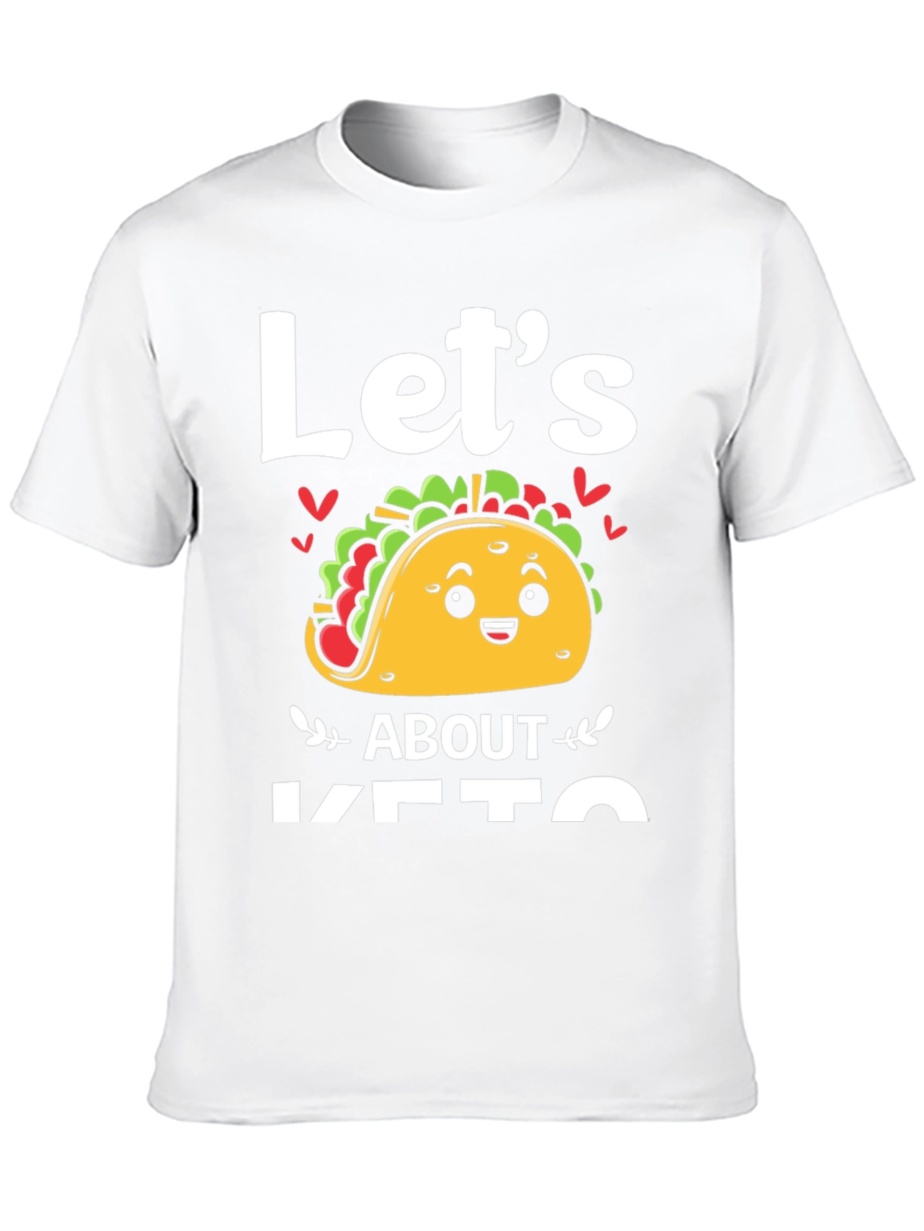Black Let's Taco About Keto T-Shirt view 10
