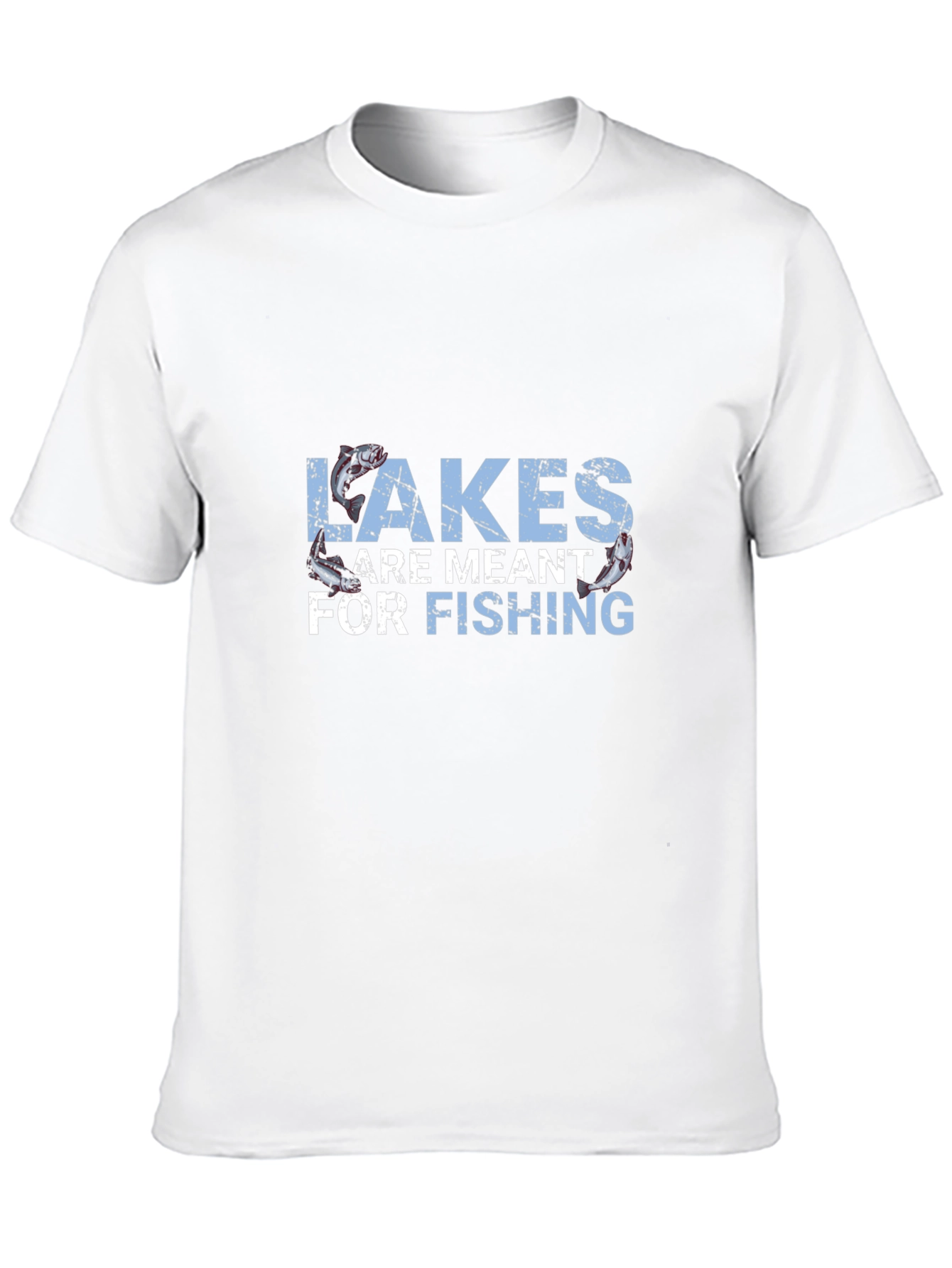 Black Lakes Are Meant for Fishing Graphic T-Shirt view 10