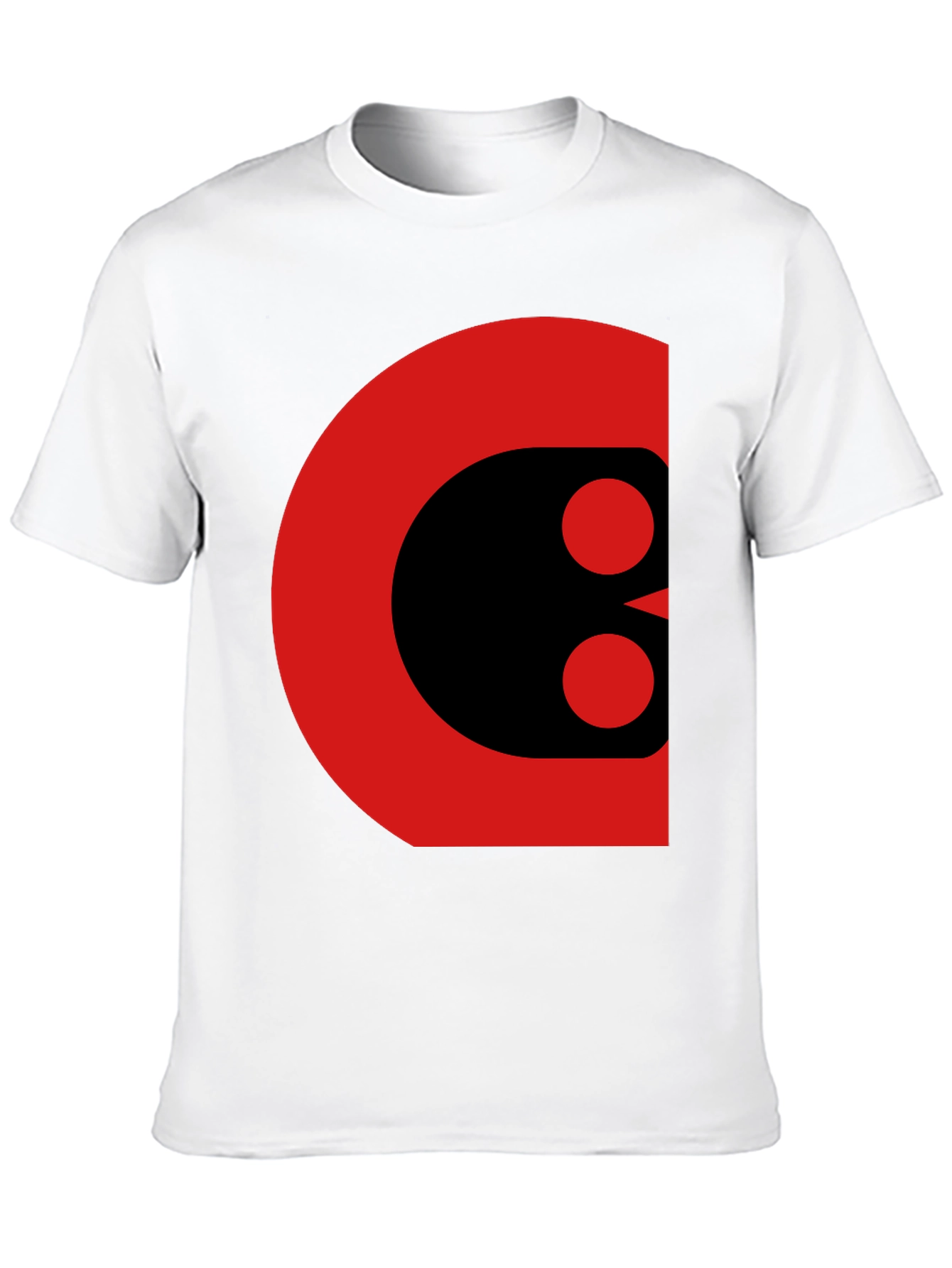 Black Bold Graphic Tee - Abstract Red and Black Design view 10