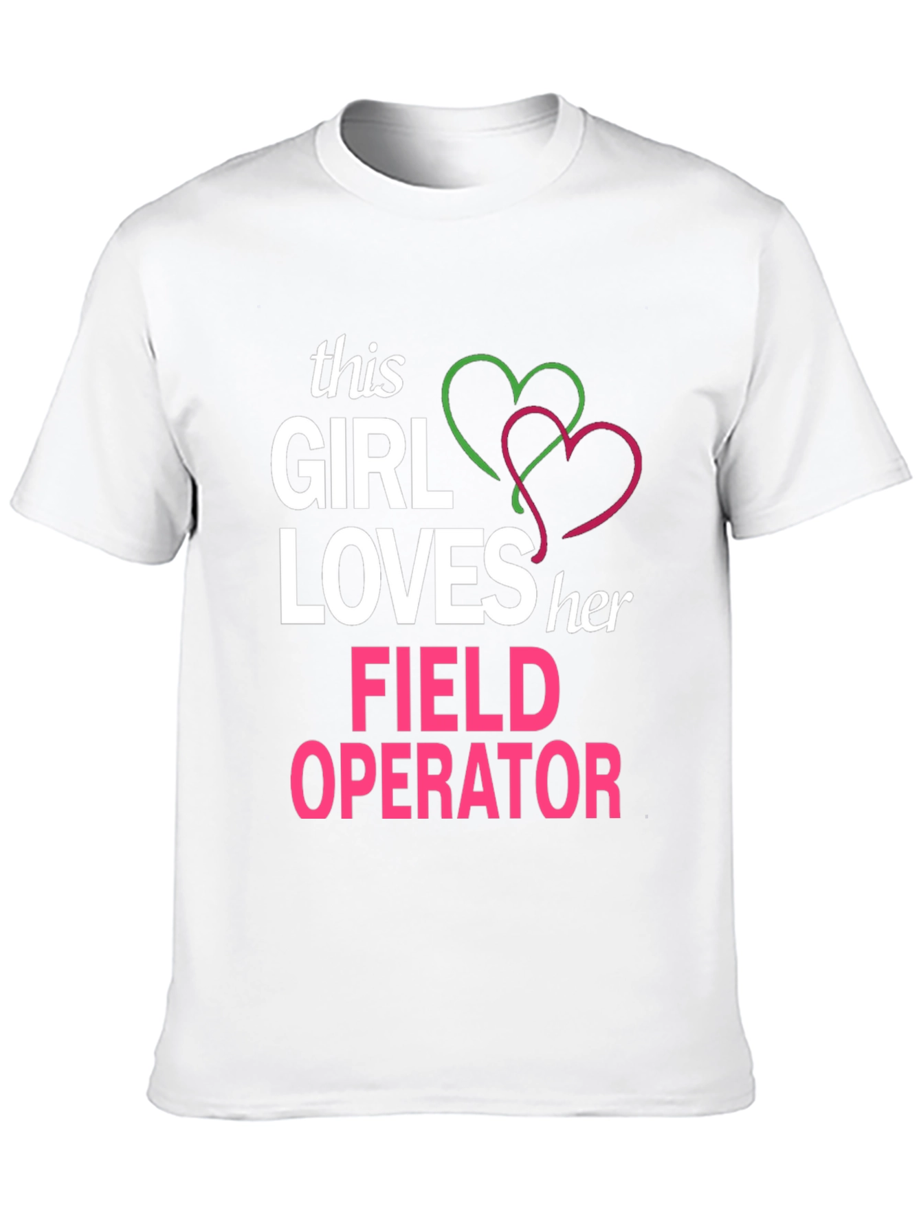 Black This Girl Loves Her Field Operator T-Shirt view 10