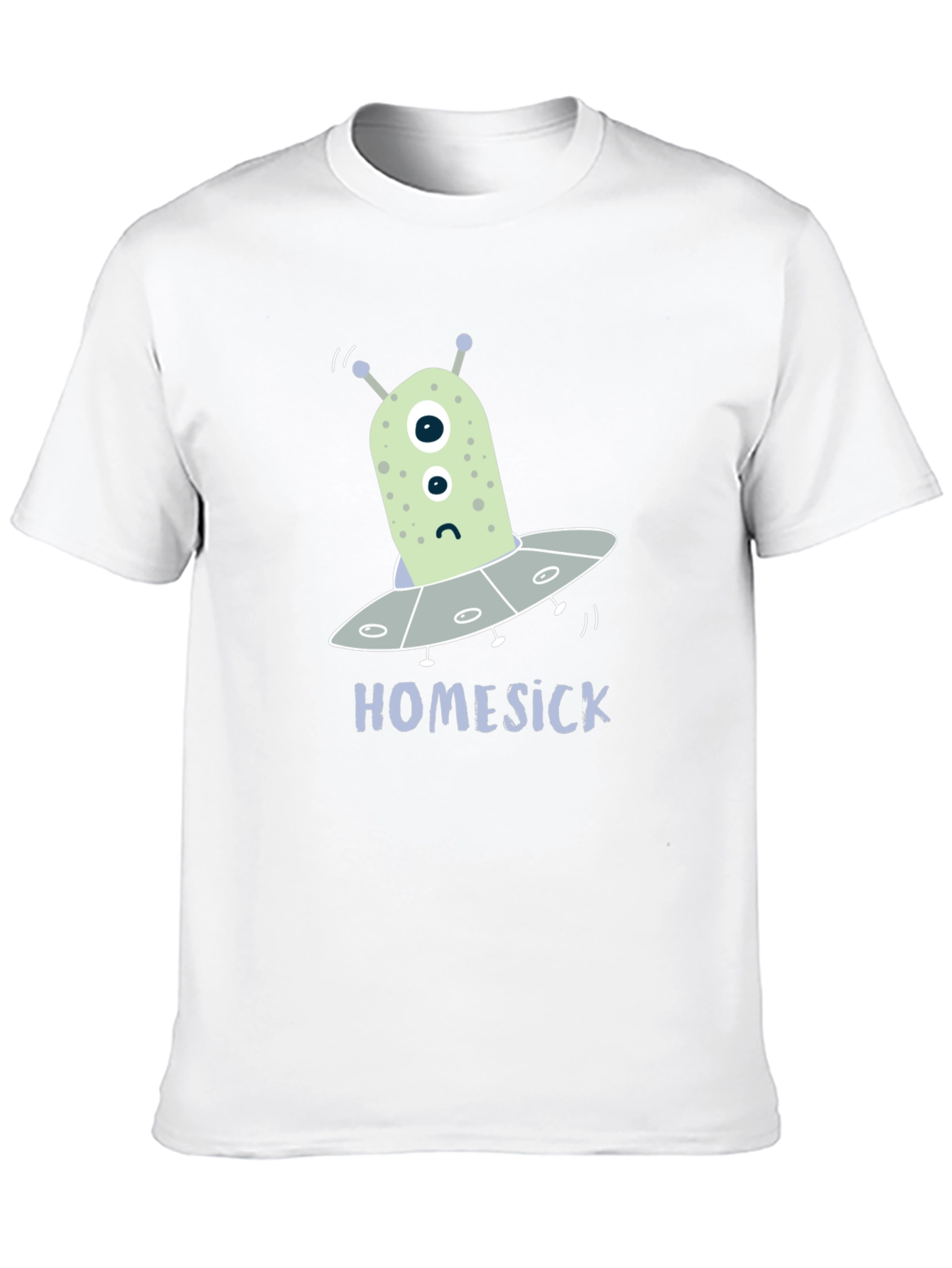 Black Homesick Alien T-Shirt - Funny Space Tee view 10