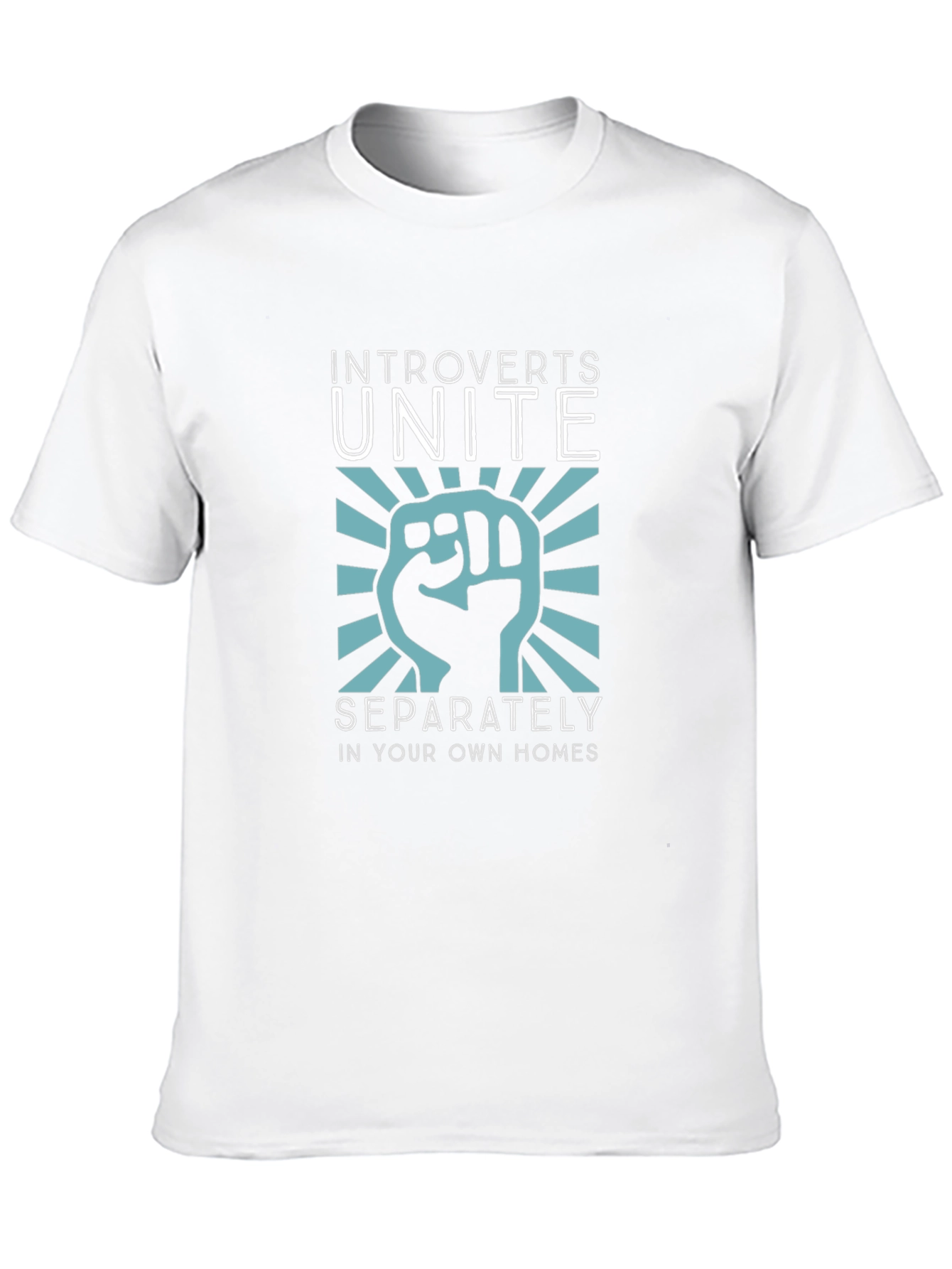 Black Introverts Unite T-Shirt - Funny Slogan Tee view 10