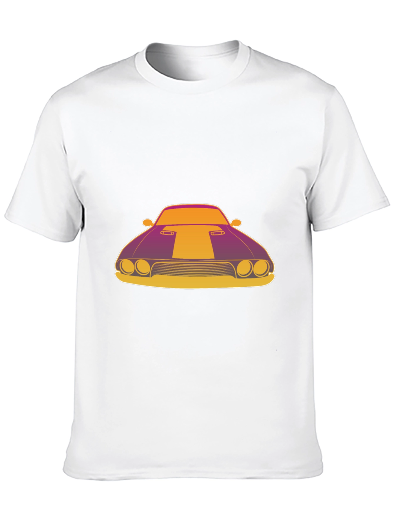 Black Retro Muscle Car Graphic T-Shirt - Black view 10