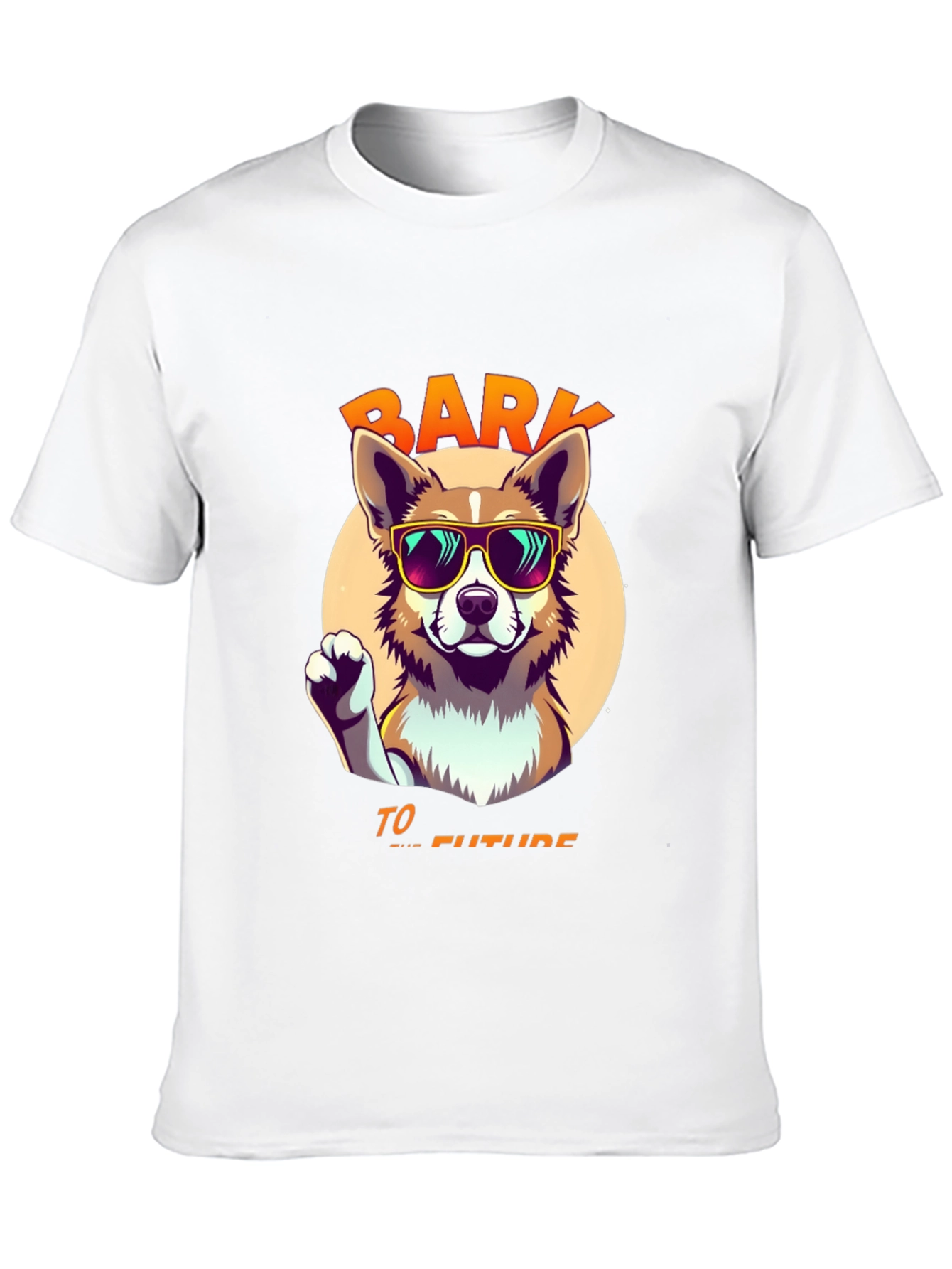 Black Bark to the Future Dog T-Shirt view 10