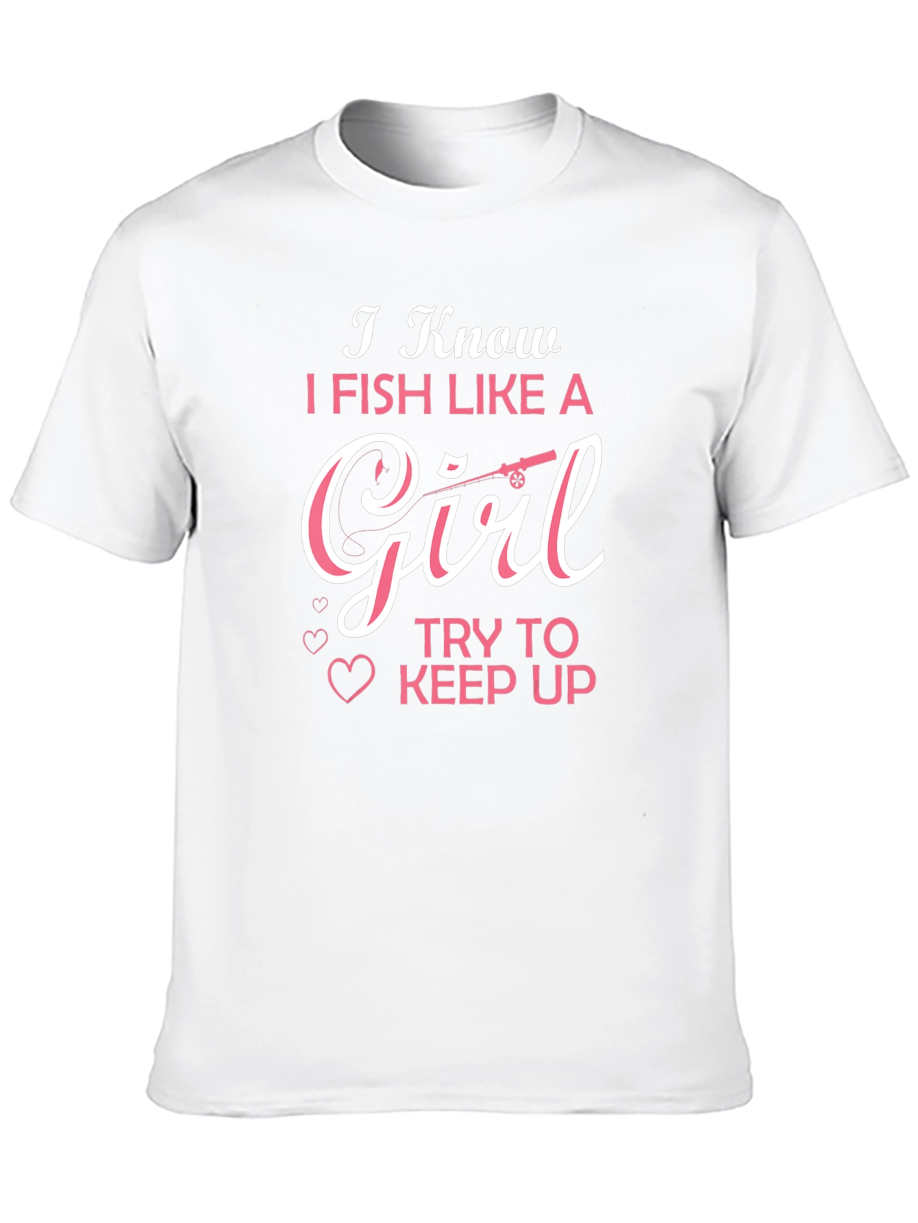 Black I Fish Like A Girl T-Shirt view 10