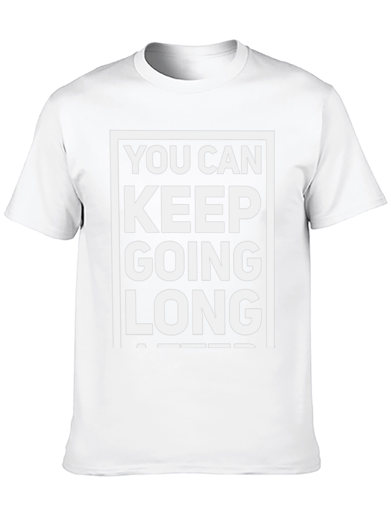 Black Motivational T-Shirt: You Can Keep Going Long After view 10