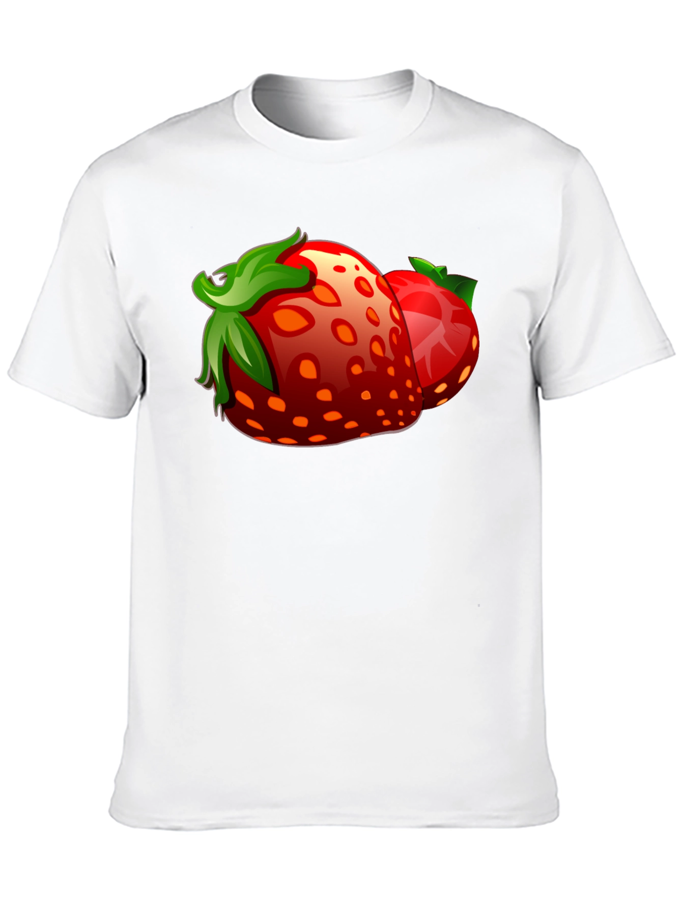 Black Strawberry Graphic Black T-Shirt view 10